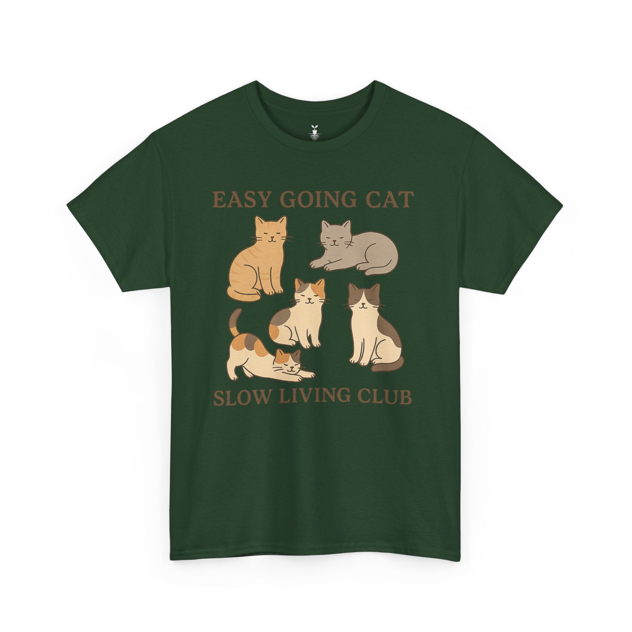 Easy Going Cat: Cute Aesthetic Cat T-Shirt