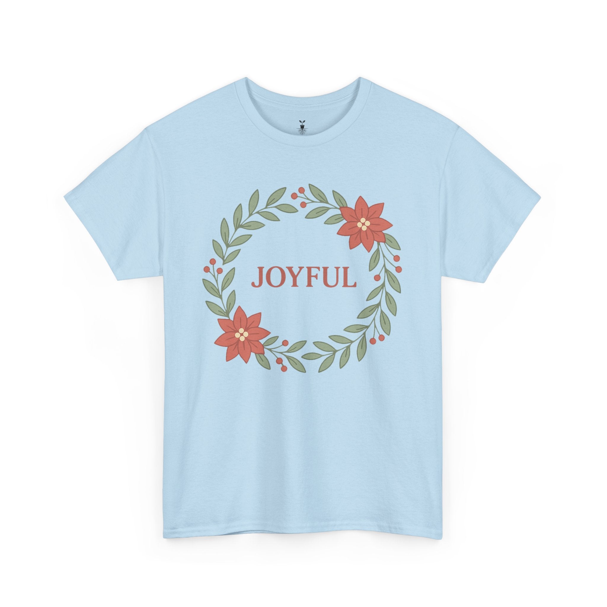 Floral Joyful Christmas T-Shirt