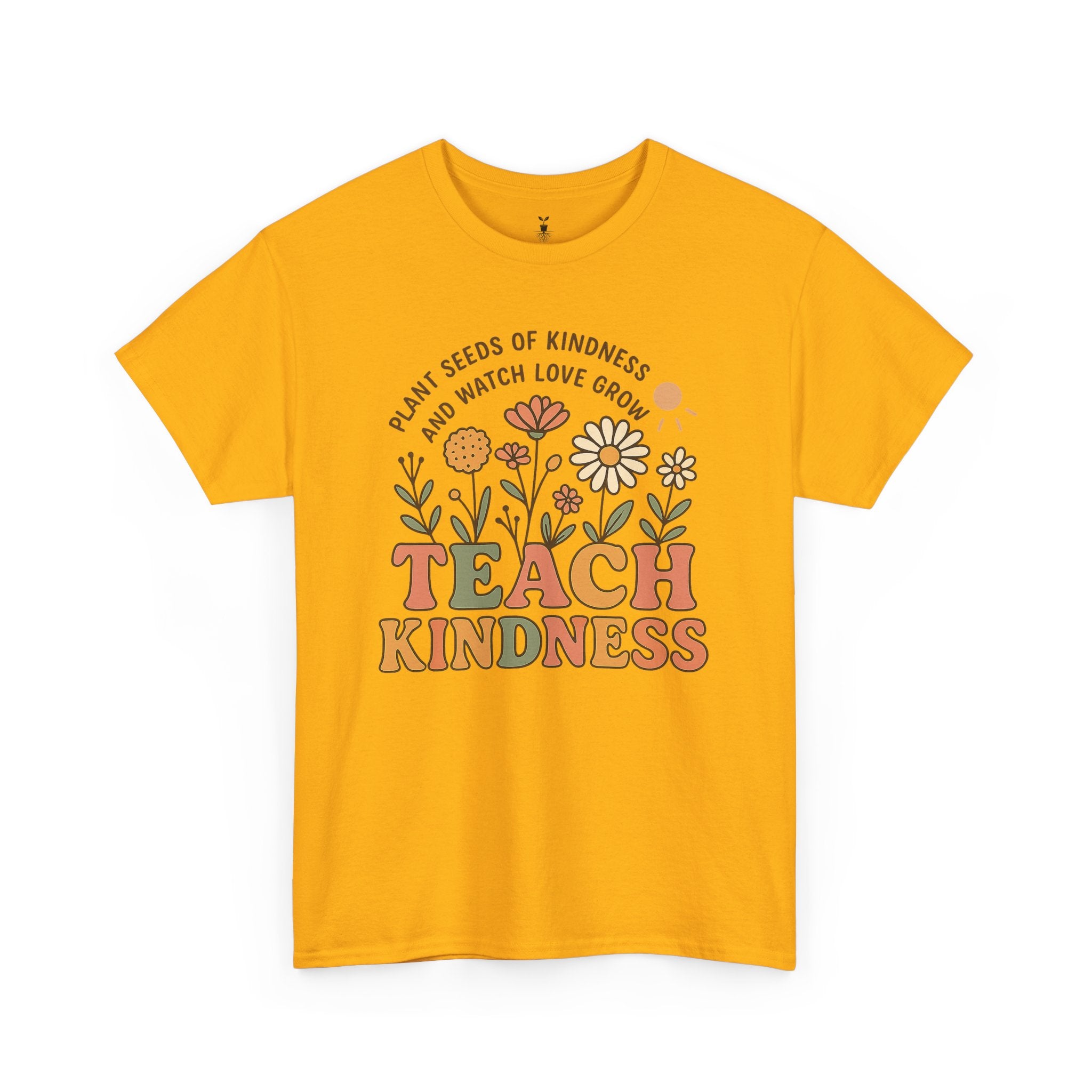 Aesthetic Boho Floral Teach Kindness T-Shirt