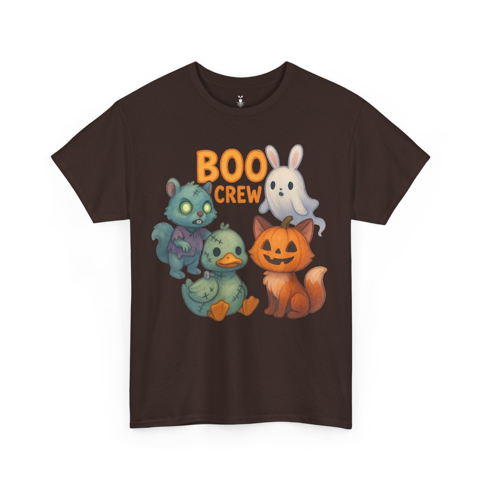 Zombie Squirrel, Ghost Bunny, Pumpkin Cat & Duck  Boo Crew T-Shirt