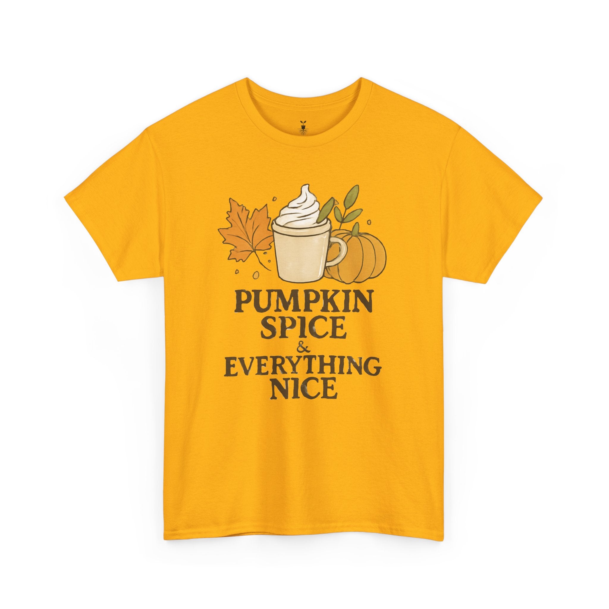 Seasonal Autumn Coffee Cup and Pumpkin Spice T-Shirt