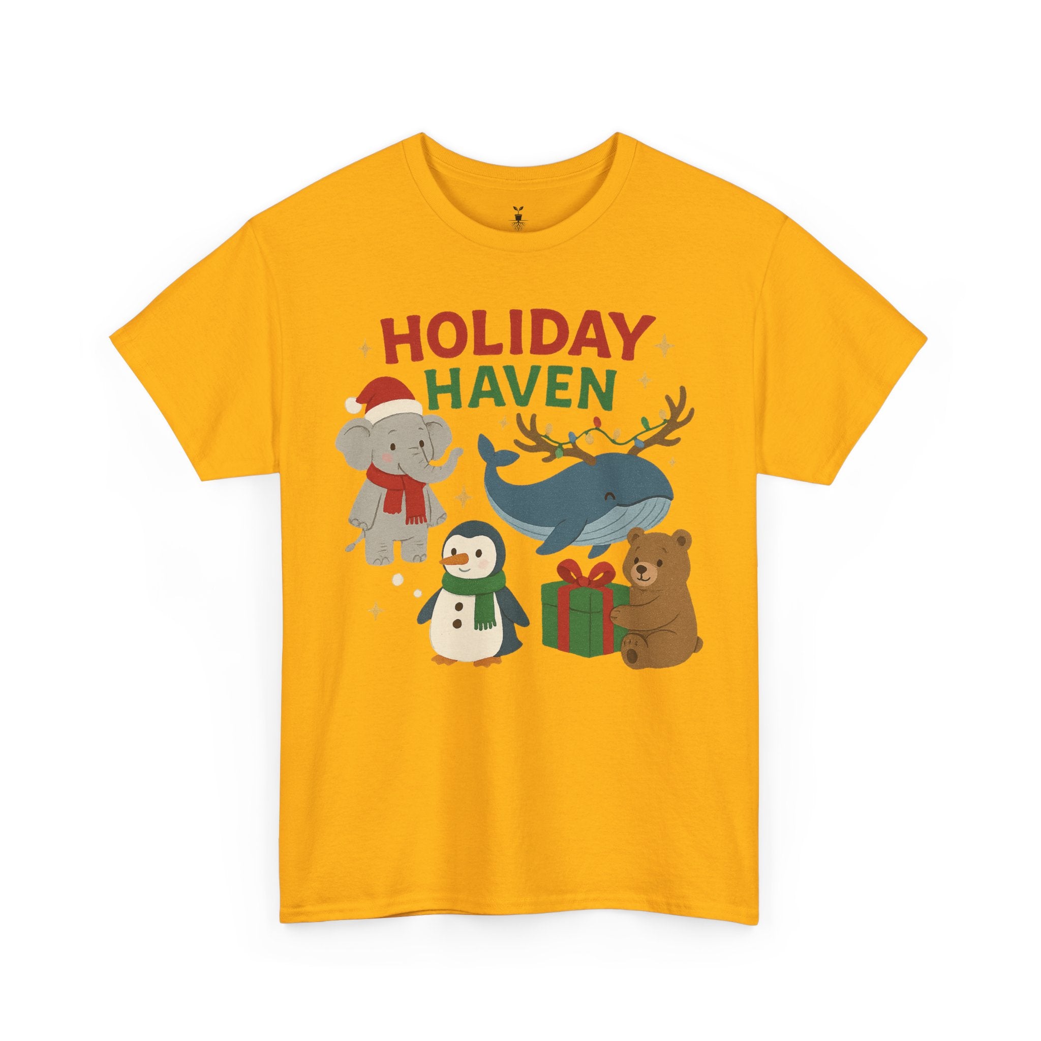 Holiday Haven Penguin Bear Whale Elephant T-Shirt