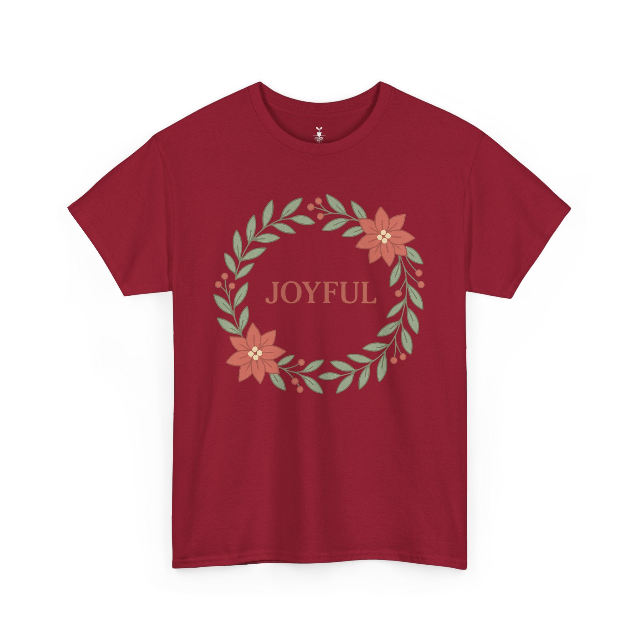 Floral Joyful Christmas T-Shirt