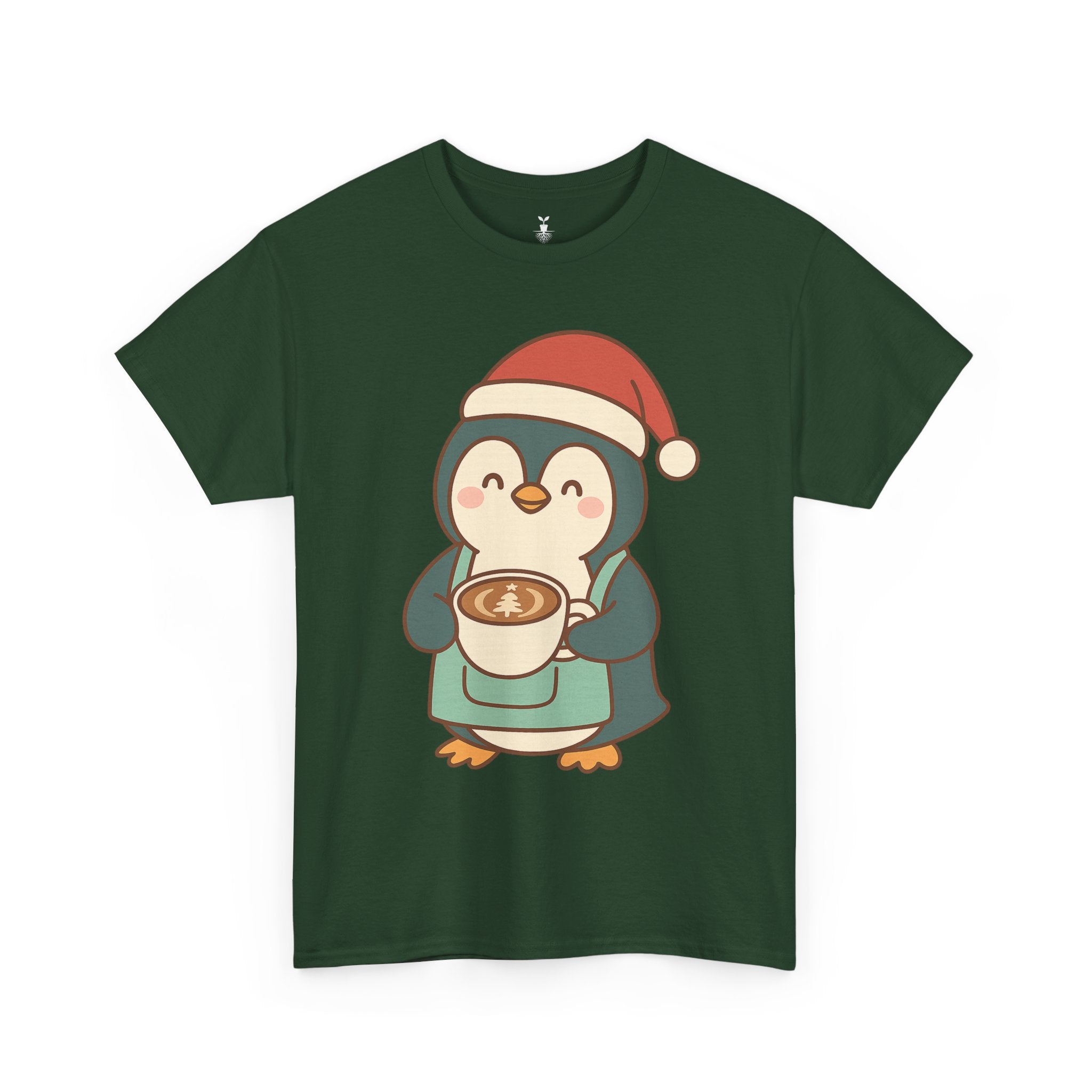Penguin with Christmas Cup T-Shirt