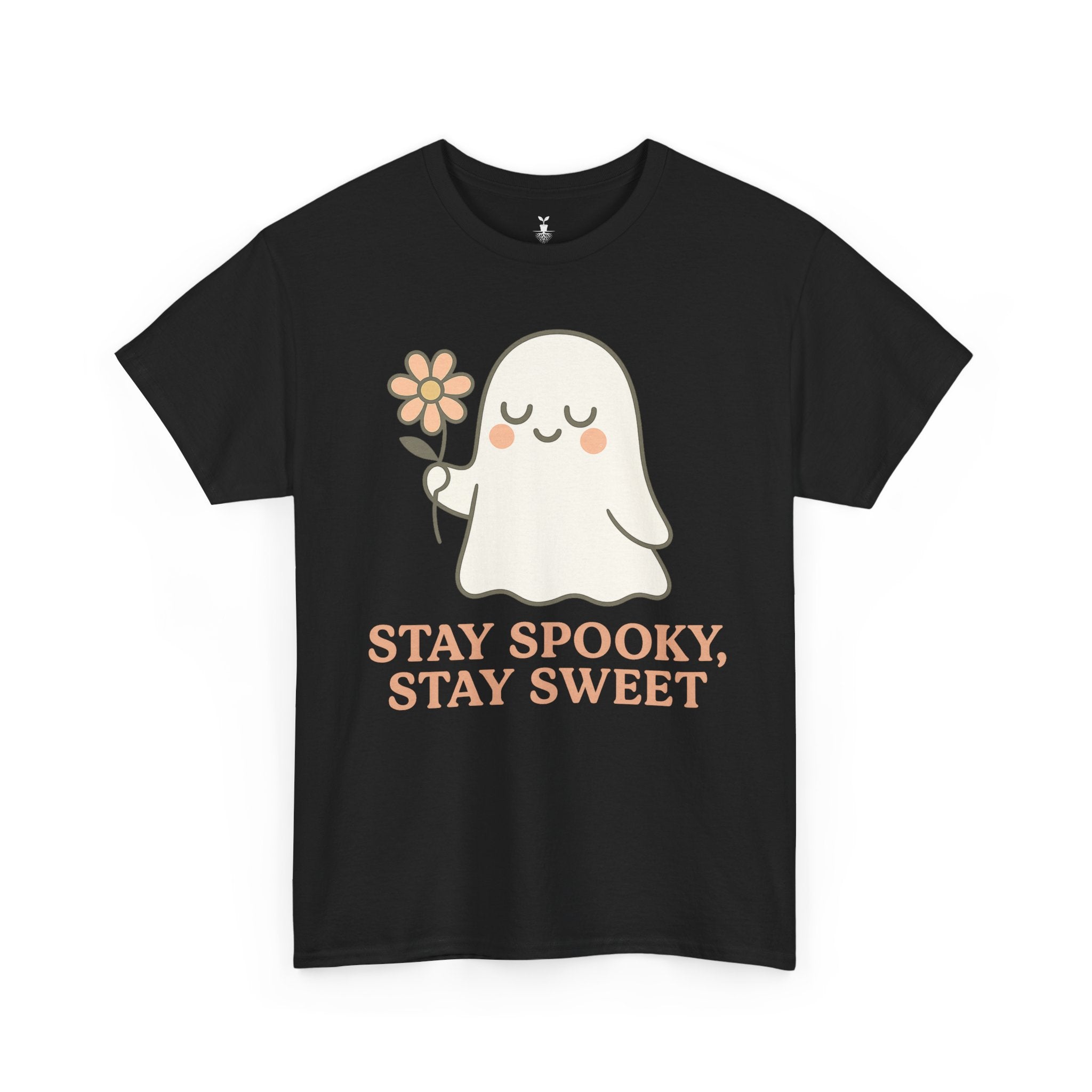Cute Ghost with Flower Stay Spooky, Stay Sweet T-Shirt