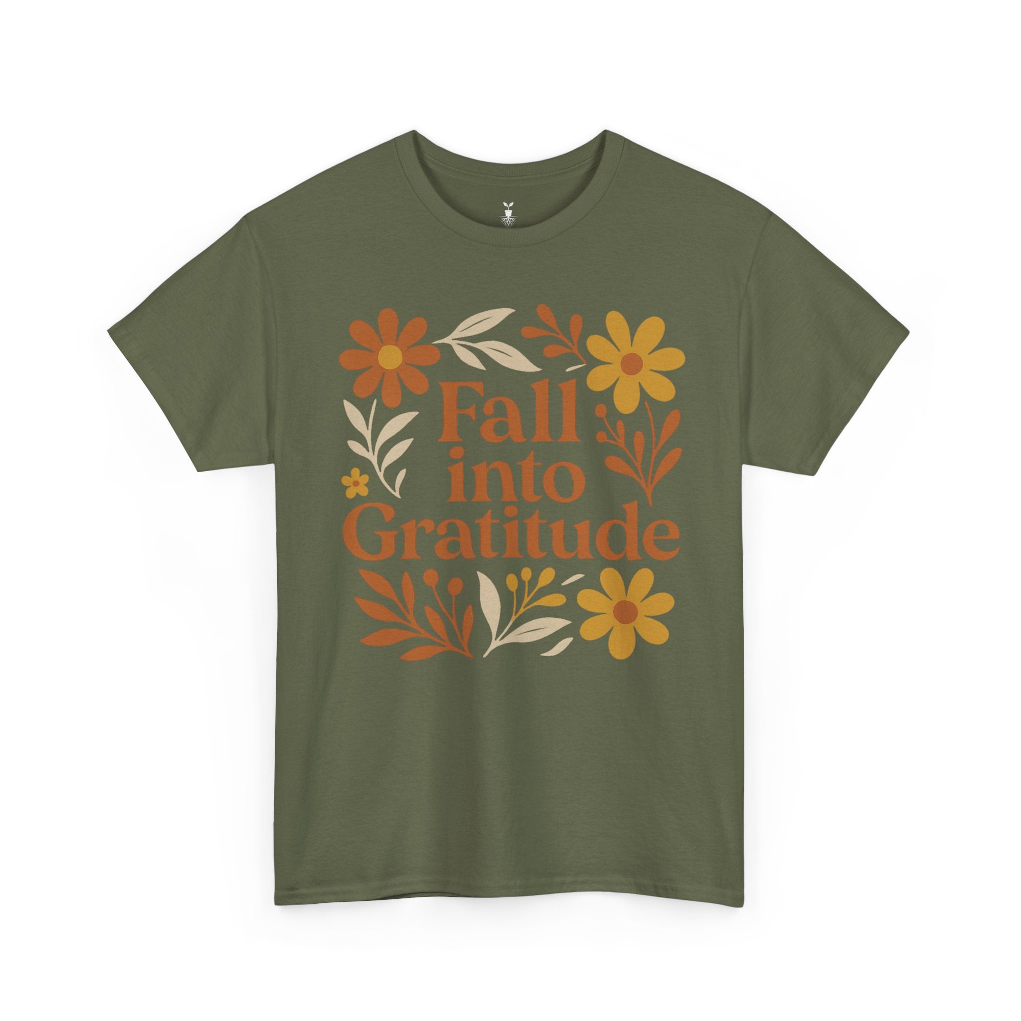 Floral Boho Fall Into Gratitude T-Shirt