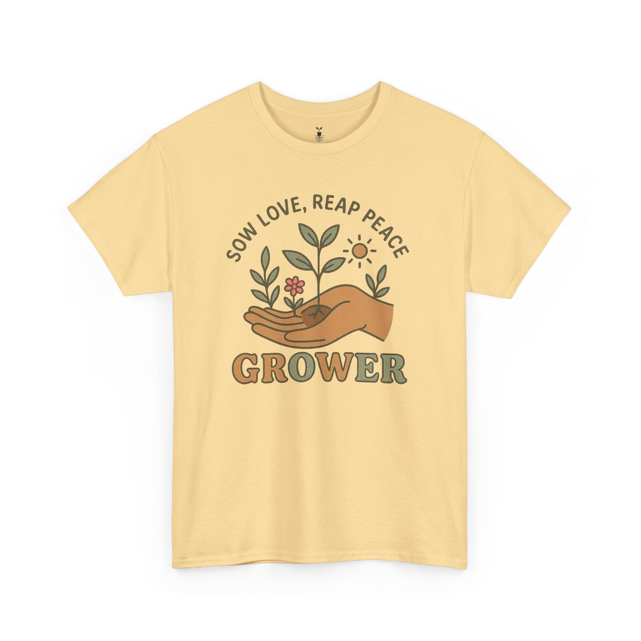 Boho Grower  with Hand Plants Flower T-Shirt