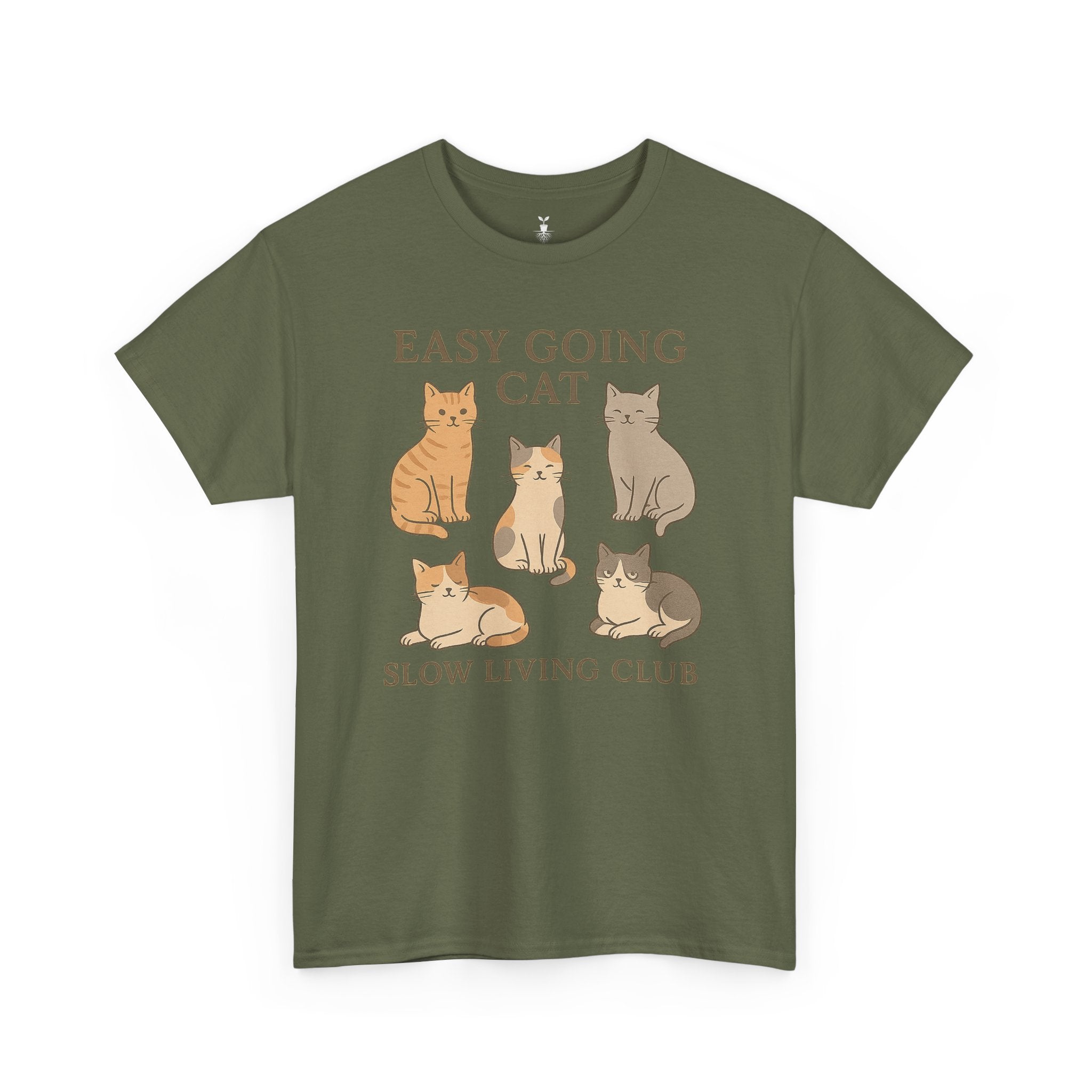 Easy Going Cat: Slow Living Club T-Shirt