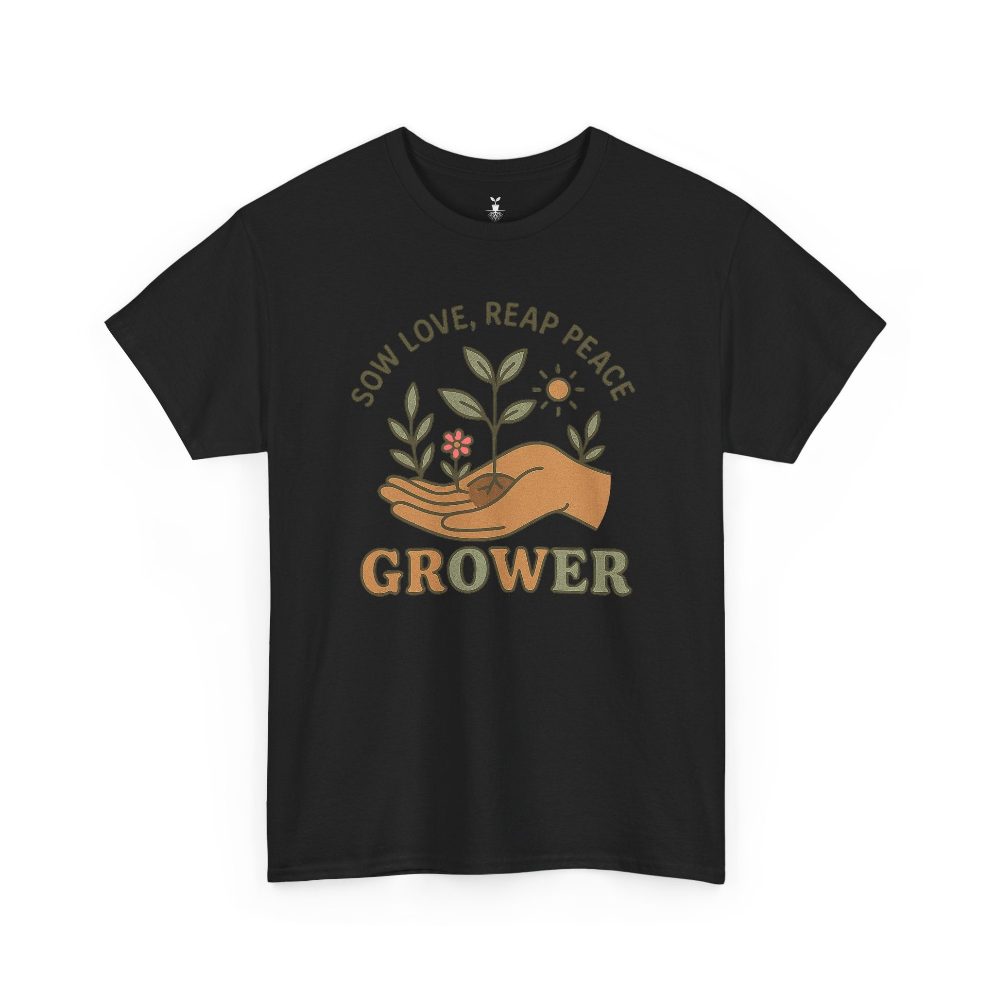 Boho Grower  with Hand Plants Flower T-Shirt