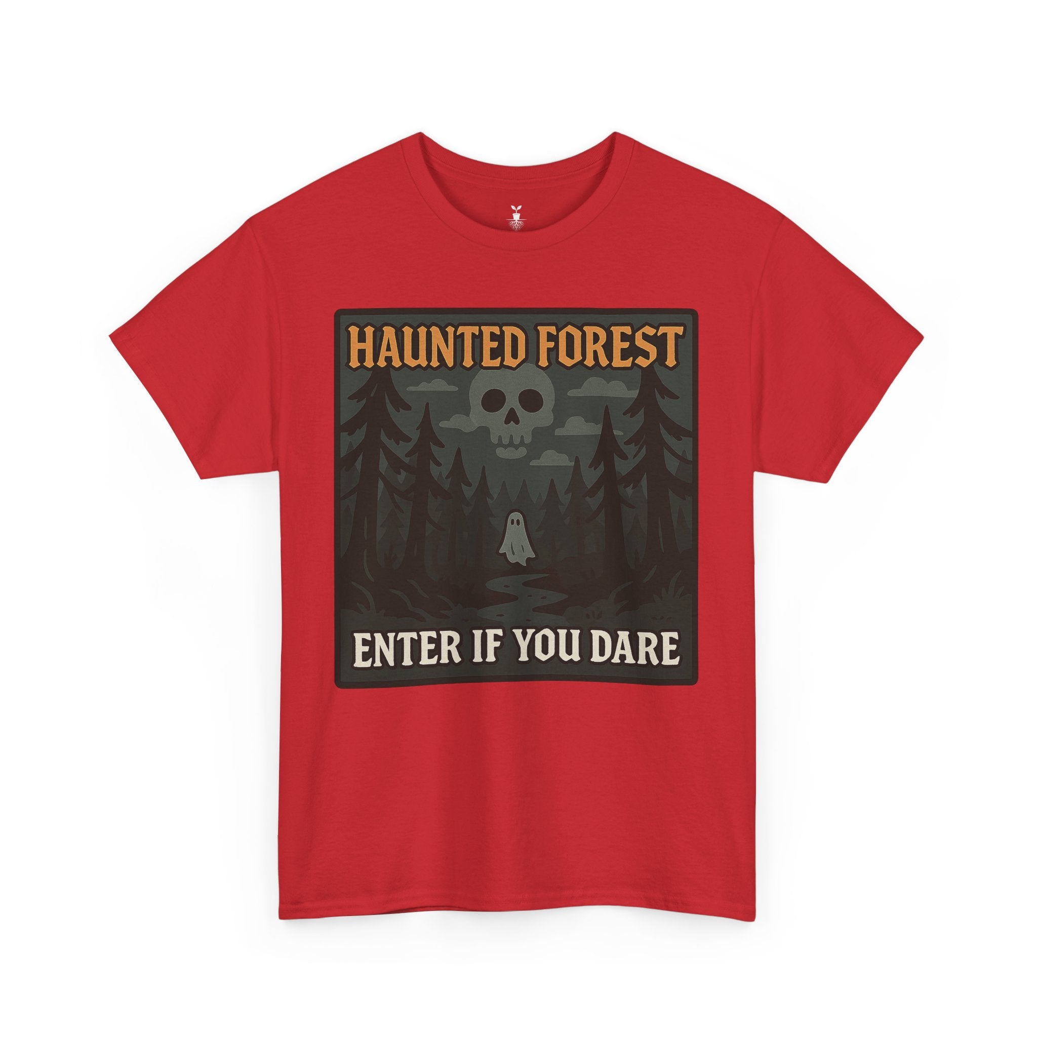 Ghost & Skull Haunted Forest Halloween T-Shirt