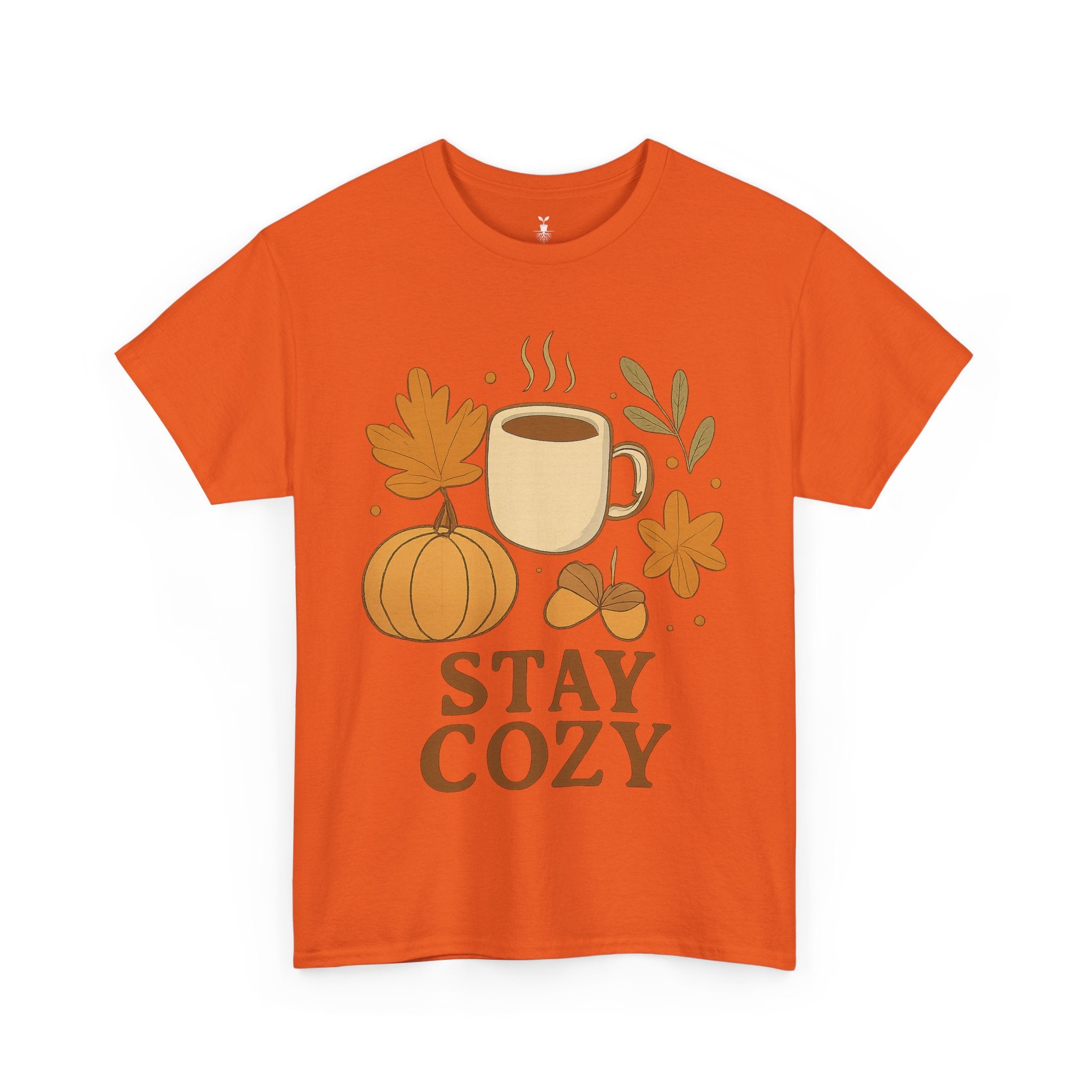 Coffee Mug Pumpkin Leaves and Acorns Autumn Stay Cozy T-Shirt