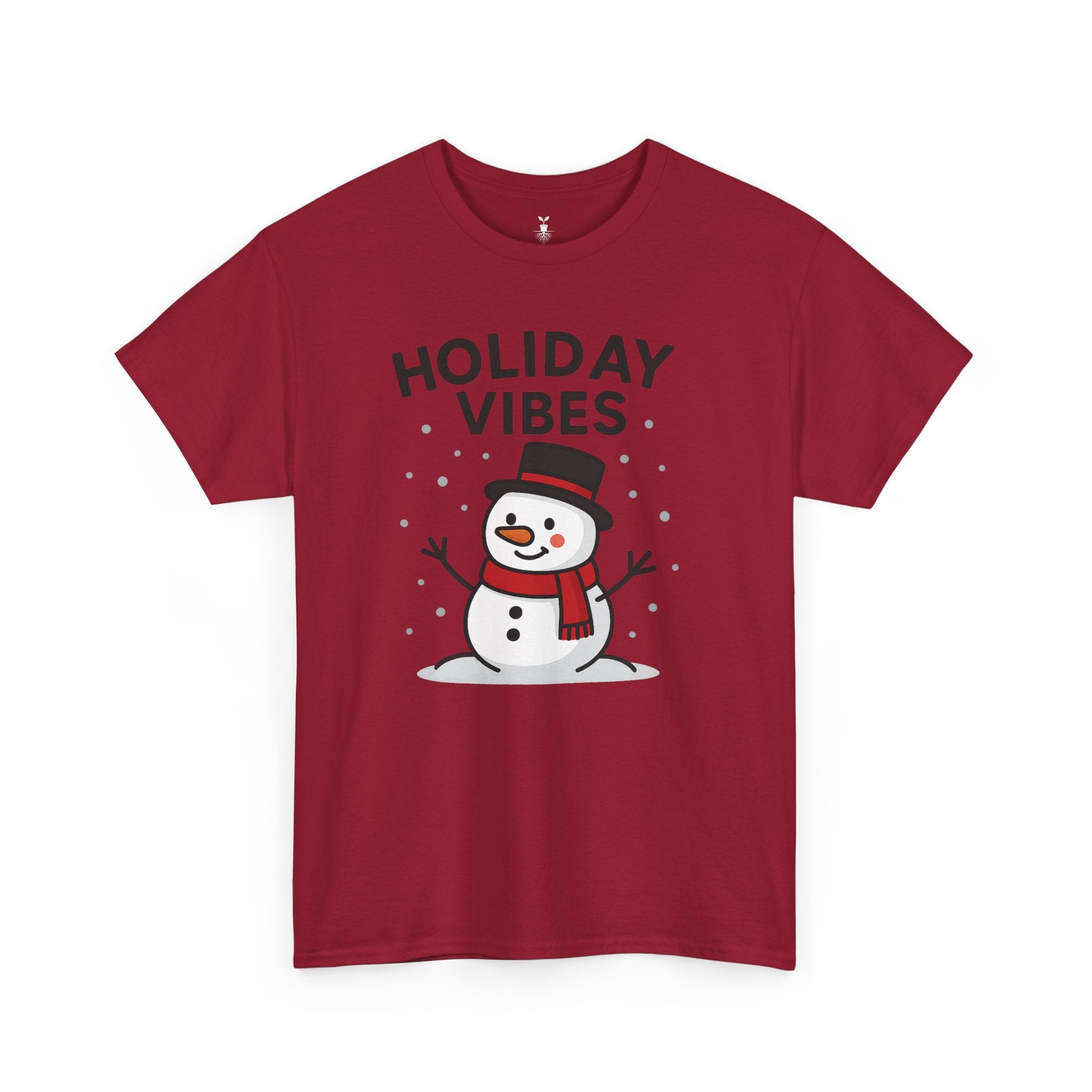 Holiday Vibes Snowman Christmas T-Shirt
