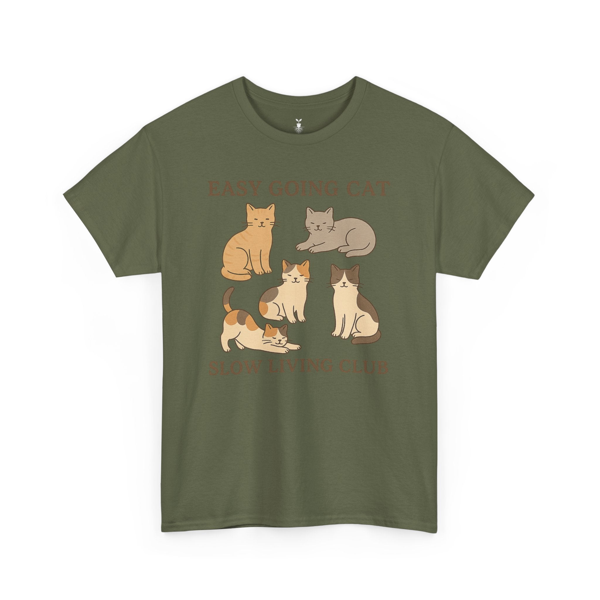 Easy Going Cat: Cute Aesthetic Cat T-Shirt