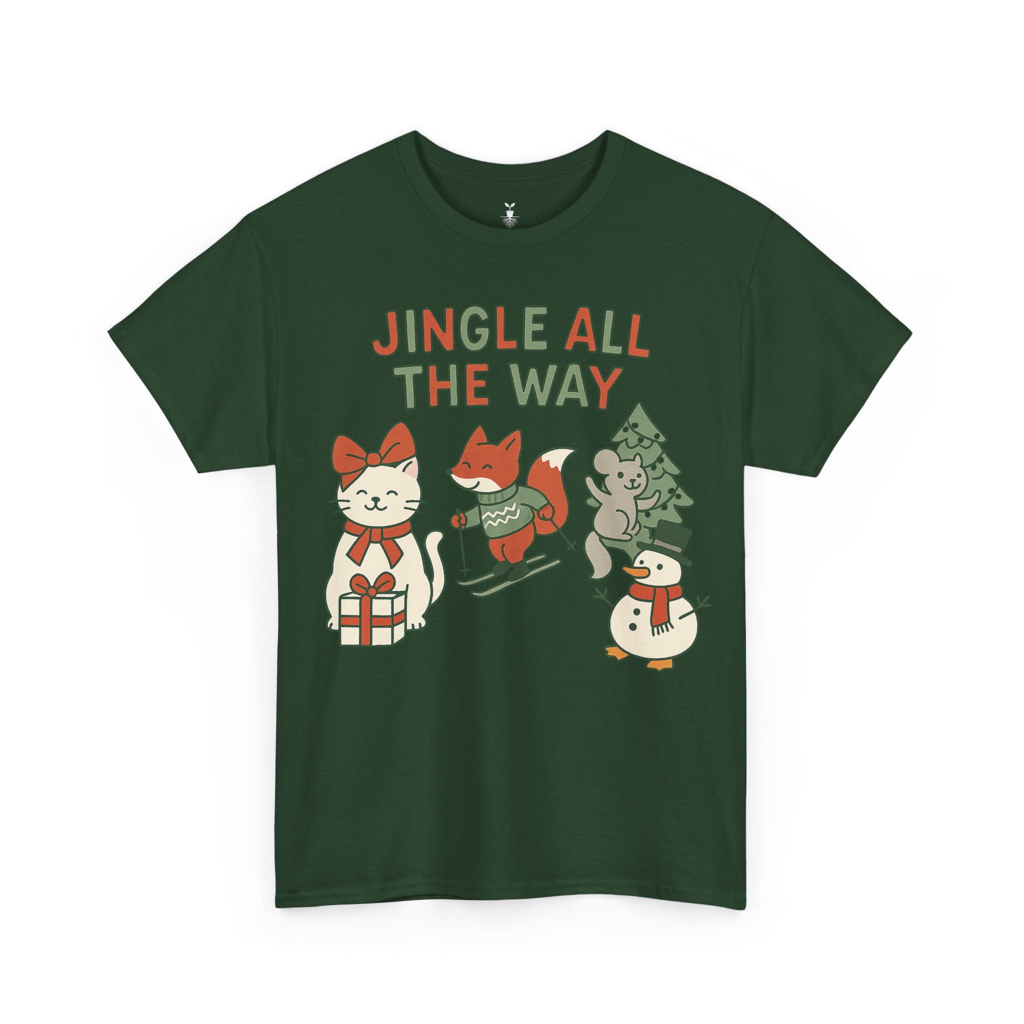 Cute Animal Jingle All The Way T-Shirt