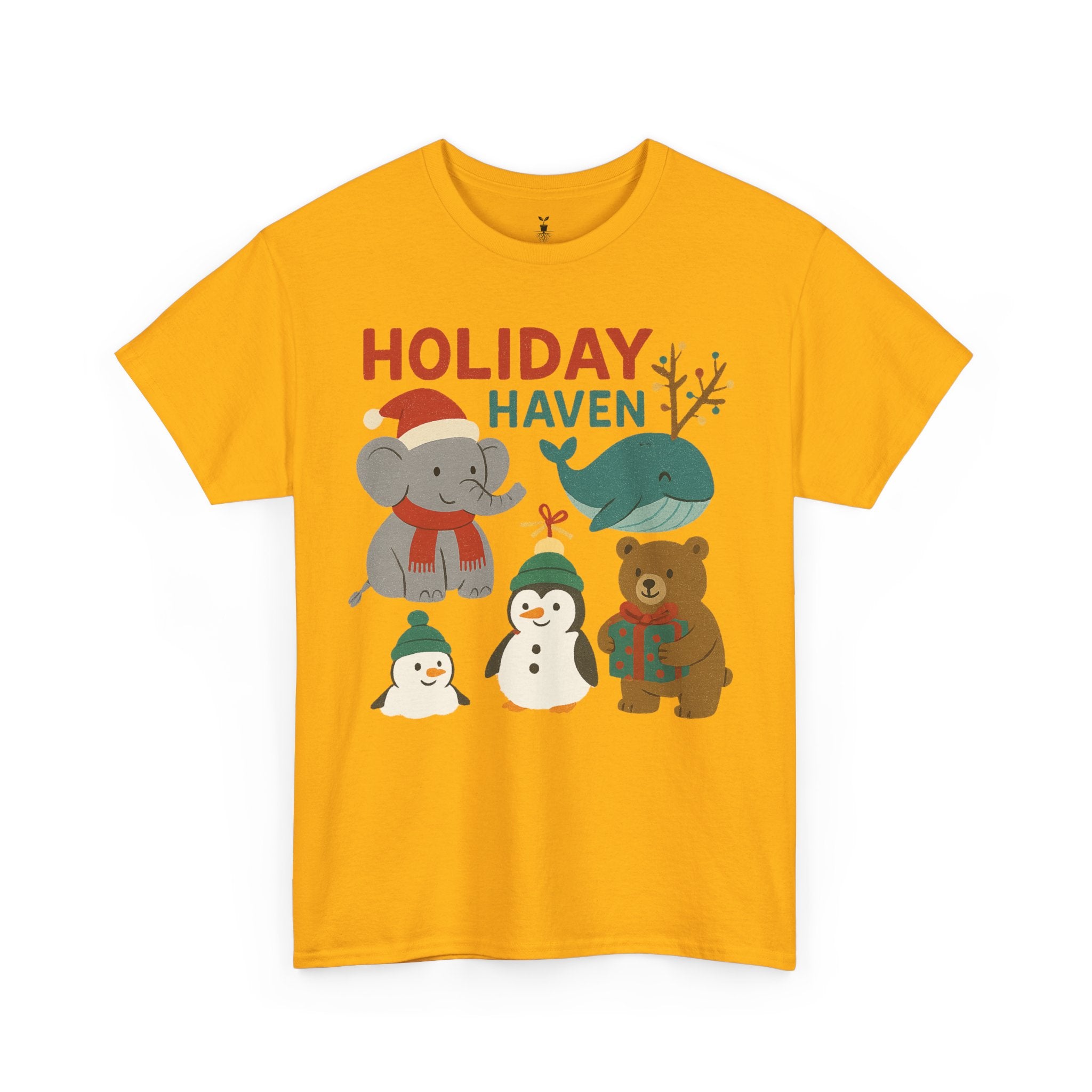 Holiday Haven Penguin Whale Elephant Bear T-Shirt