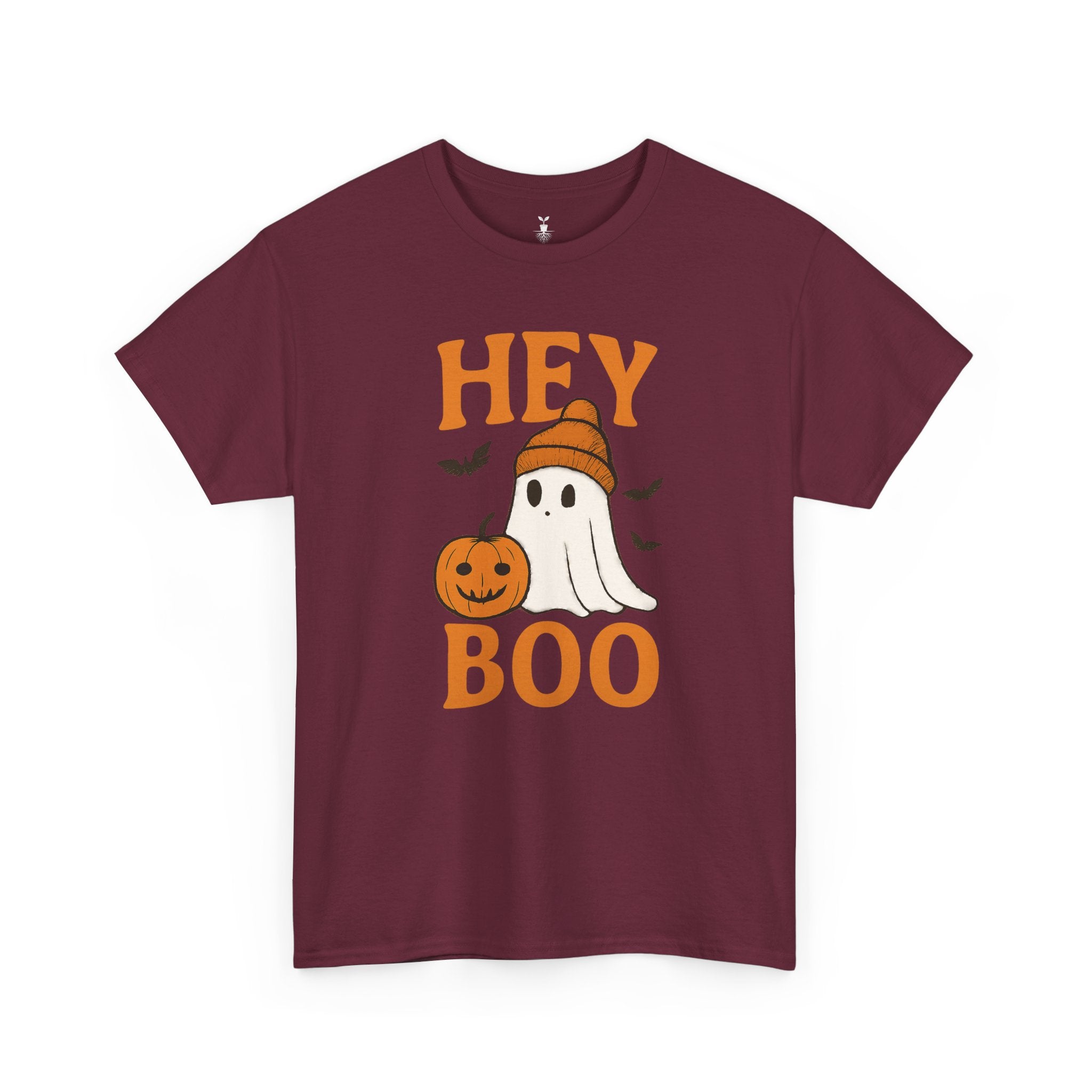 Cute Hey Boo Ghost with Pumpkin T-Shirt