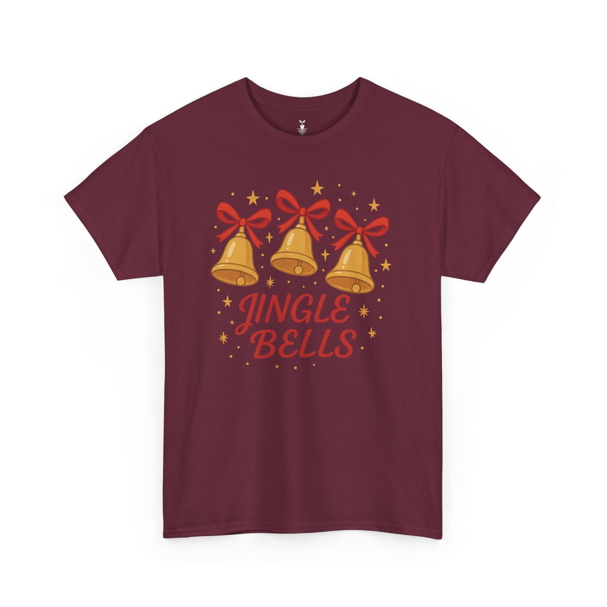 Festive Golden Jingle Bells T-Shirt