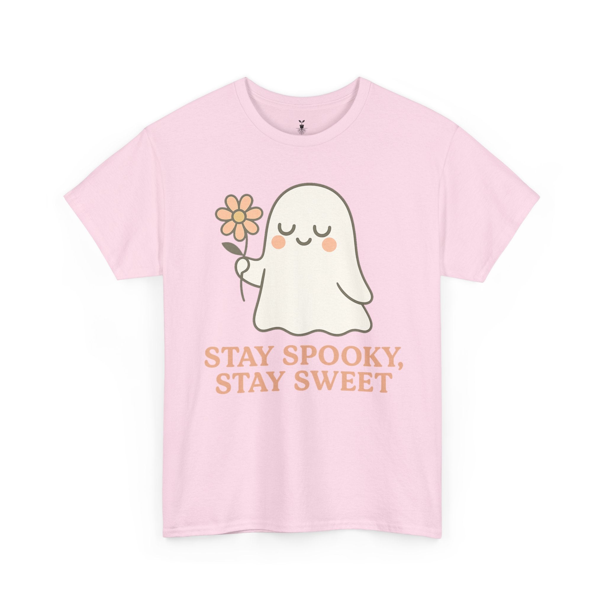 Cute Ghost with Flower Stay Spooky, Stay Sweet T-Shirt