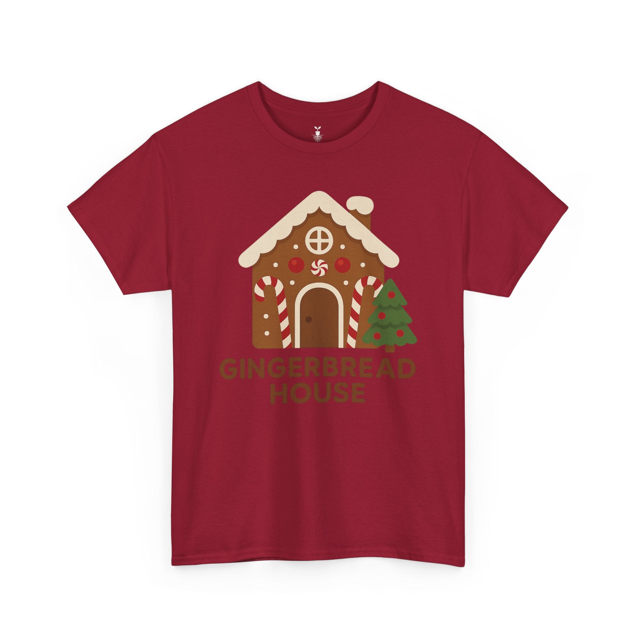 Cute Gingerbread House with Tree T-Shirt