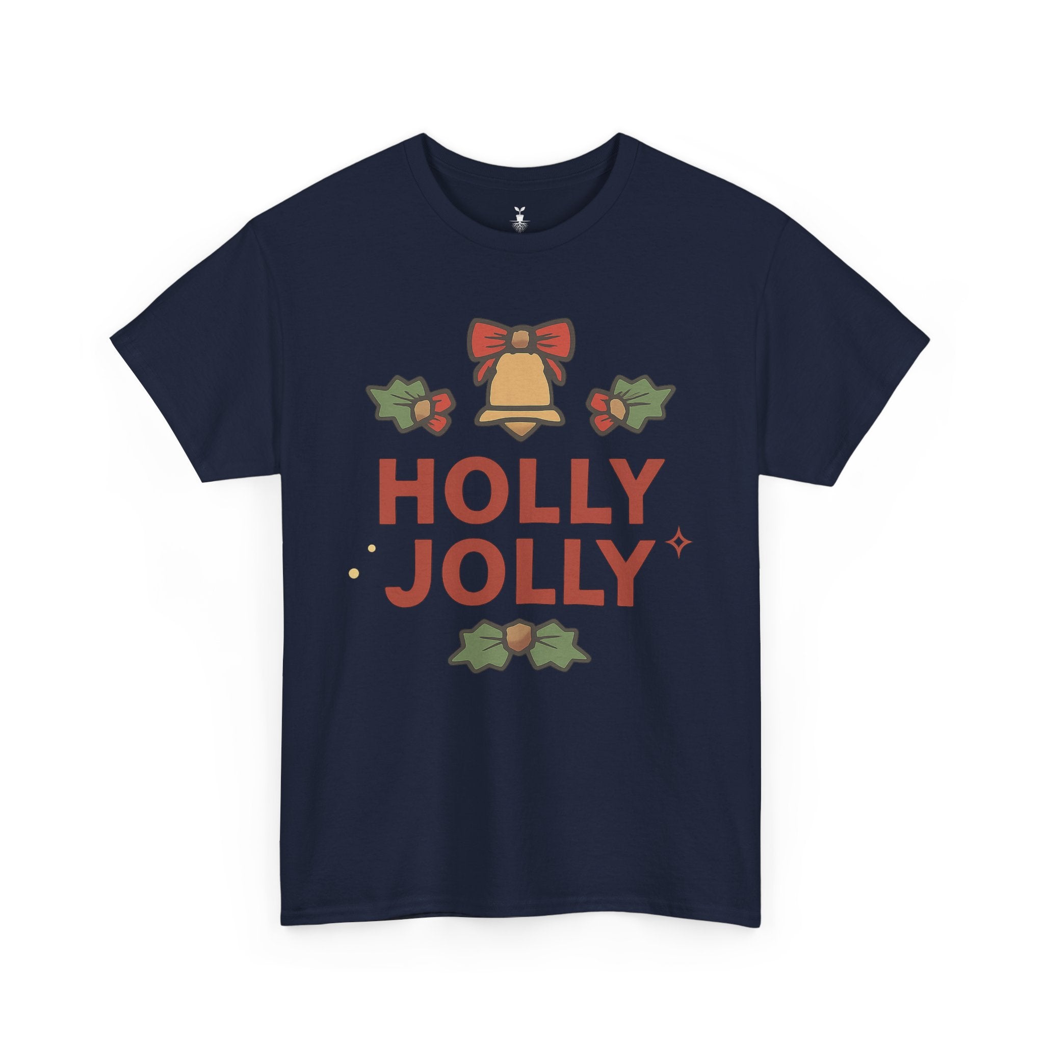 Christmas Bell, Bows, and Festive Holly Jolly Holiday T-Shirt