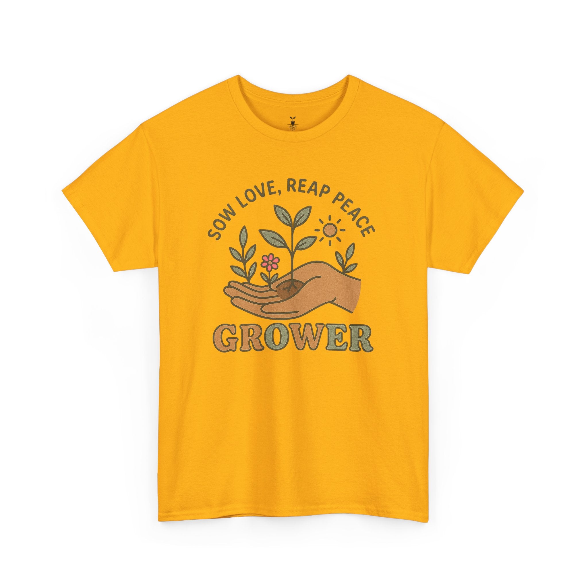 Boho Grower  with Hand Plants Flower T-Shirt