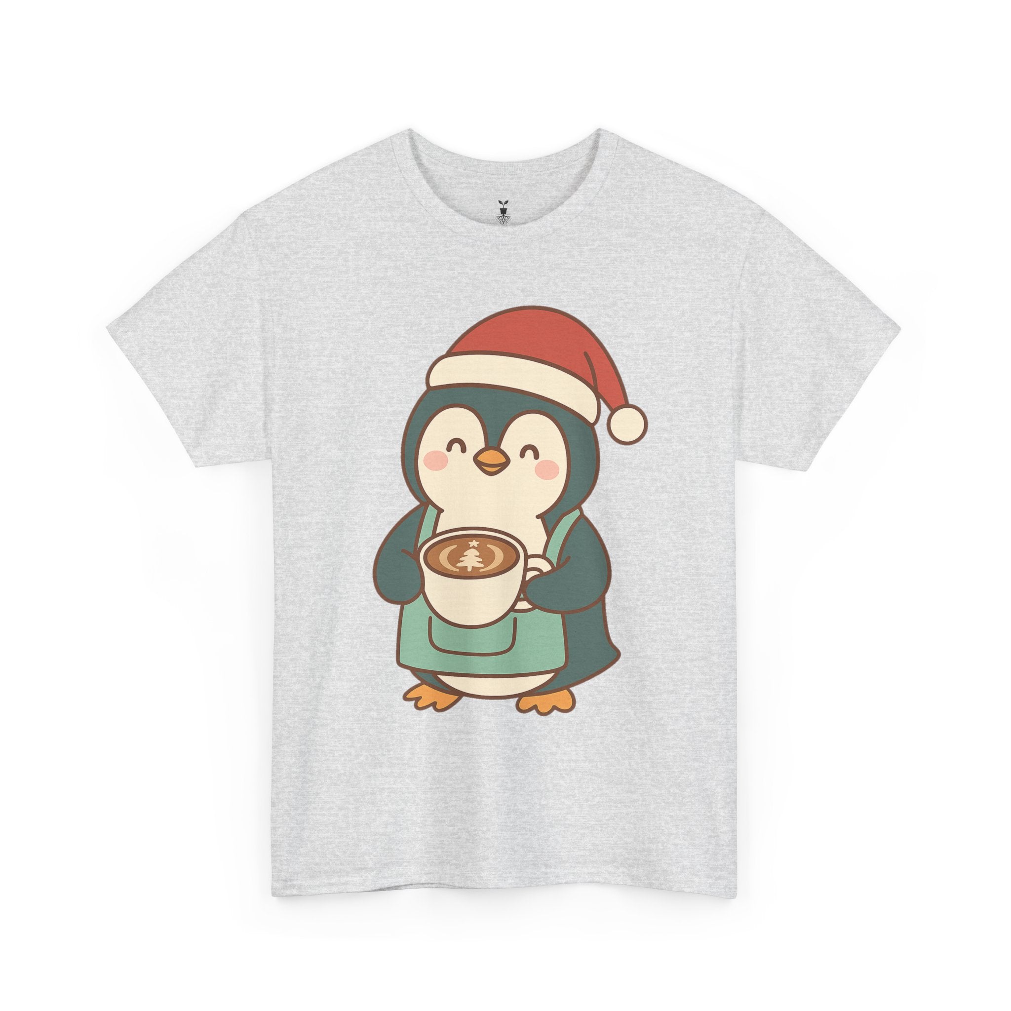 Penguin with Christmas Cup T-Shirt