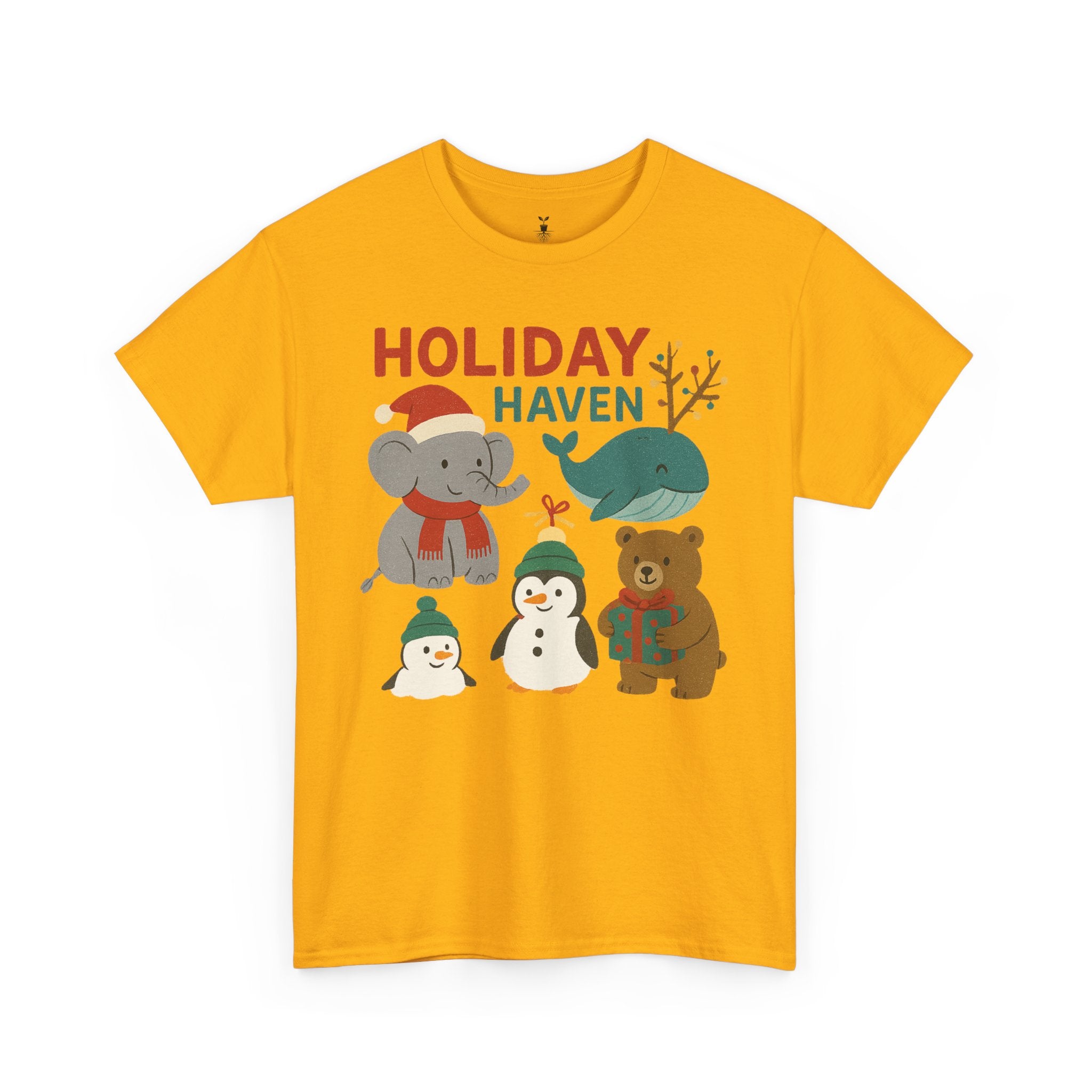 Holiday Haven Penguin Whale Elephant Bear T-Shirt