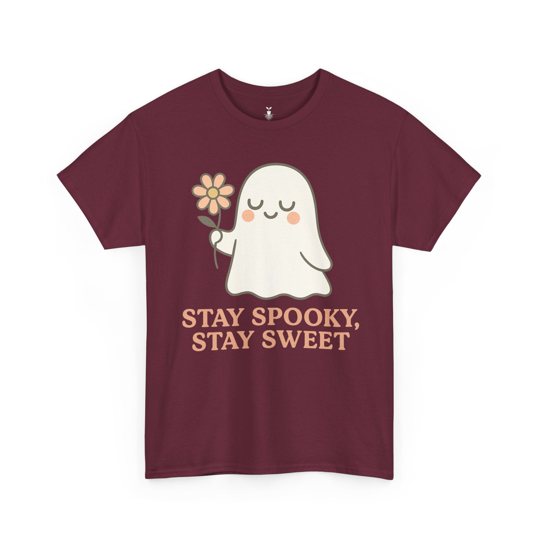 Cute Ghost with Flower Stay Spooky, Stay Sweet T-Shirt