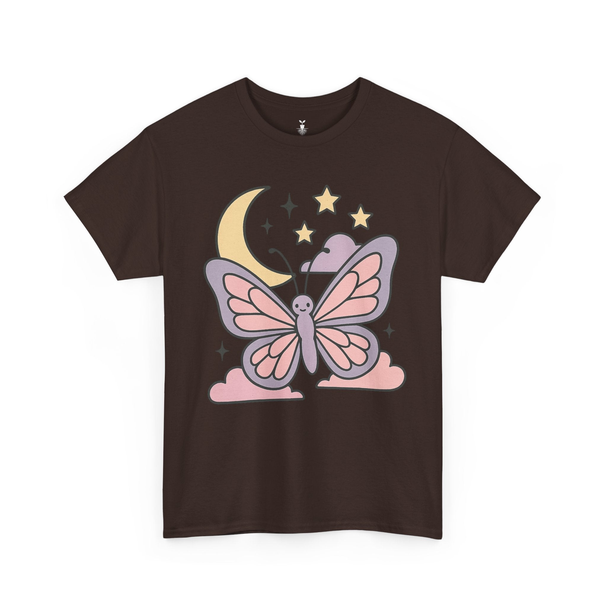 Aesthetic Boho Butterfly Moon T-Shirt