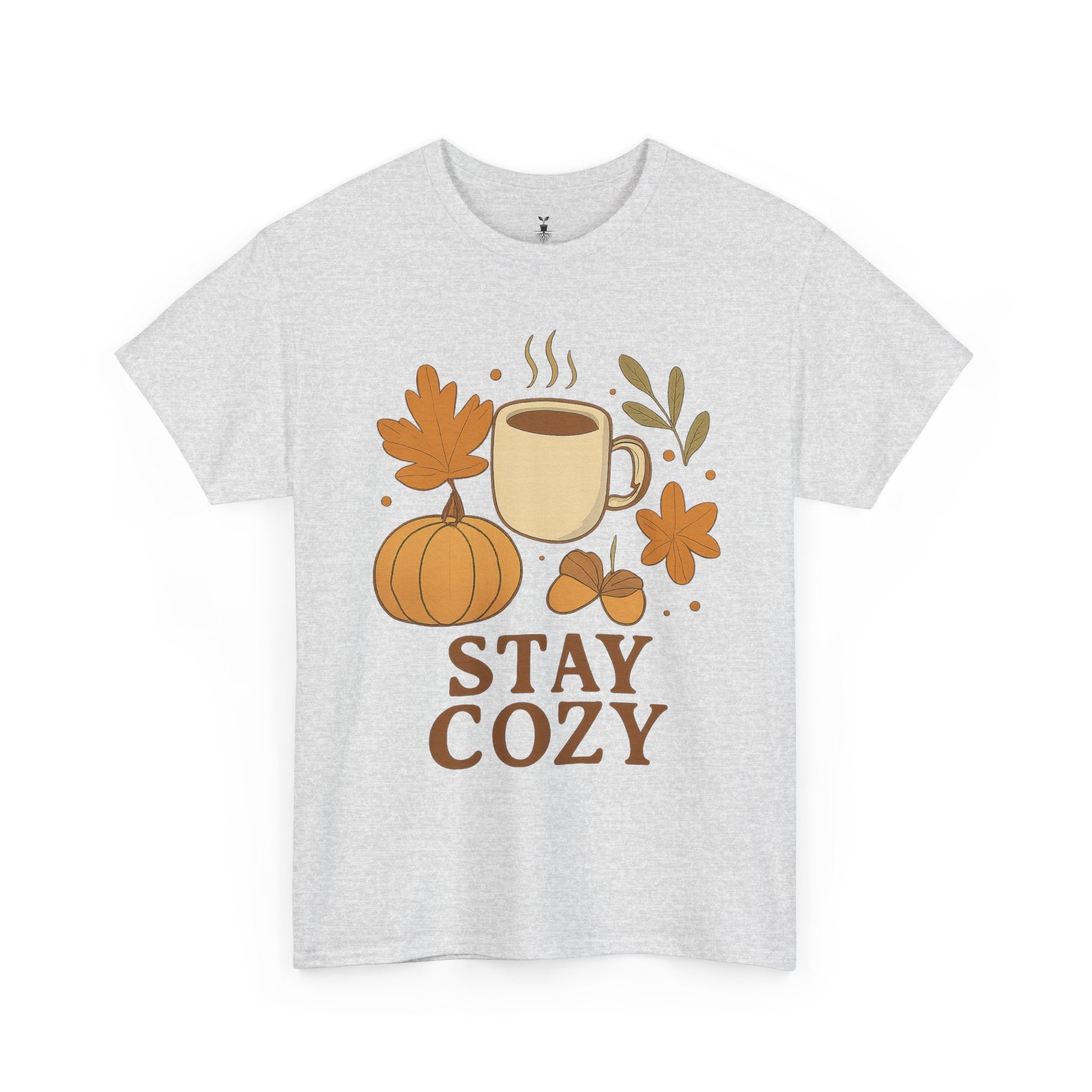 Coffee Mug Pumpkin Leaves and Acorns Autumn Stay Cozy T-Shirt