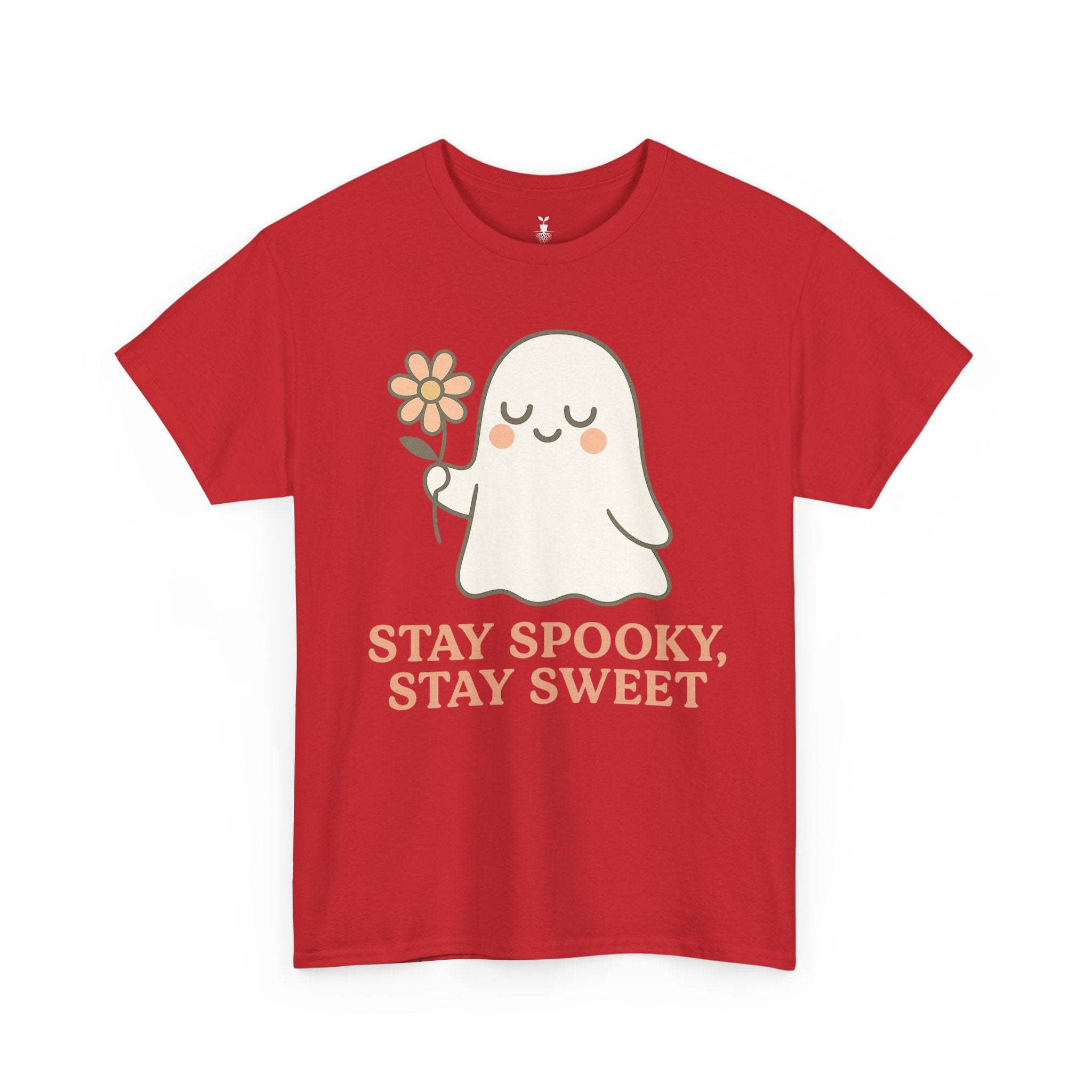 Cute Ghost with Flower Stay Spooky, Stay Sweet T-Shirt
