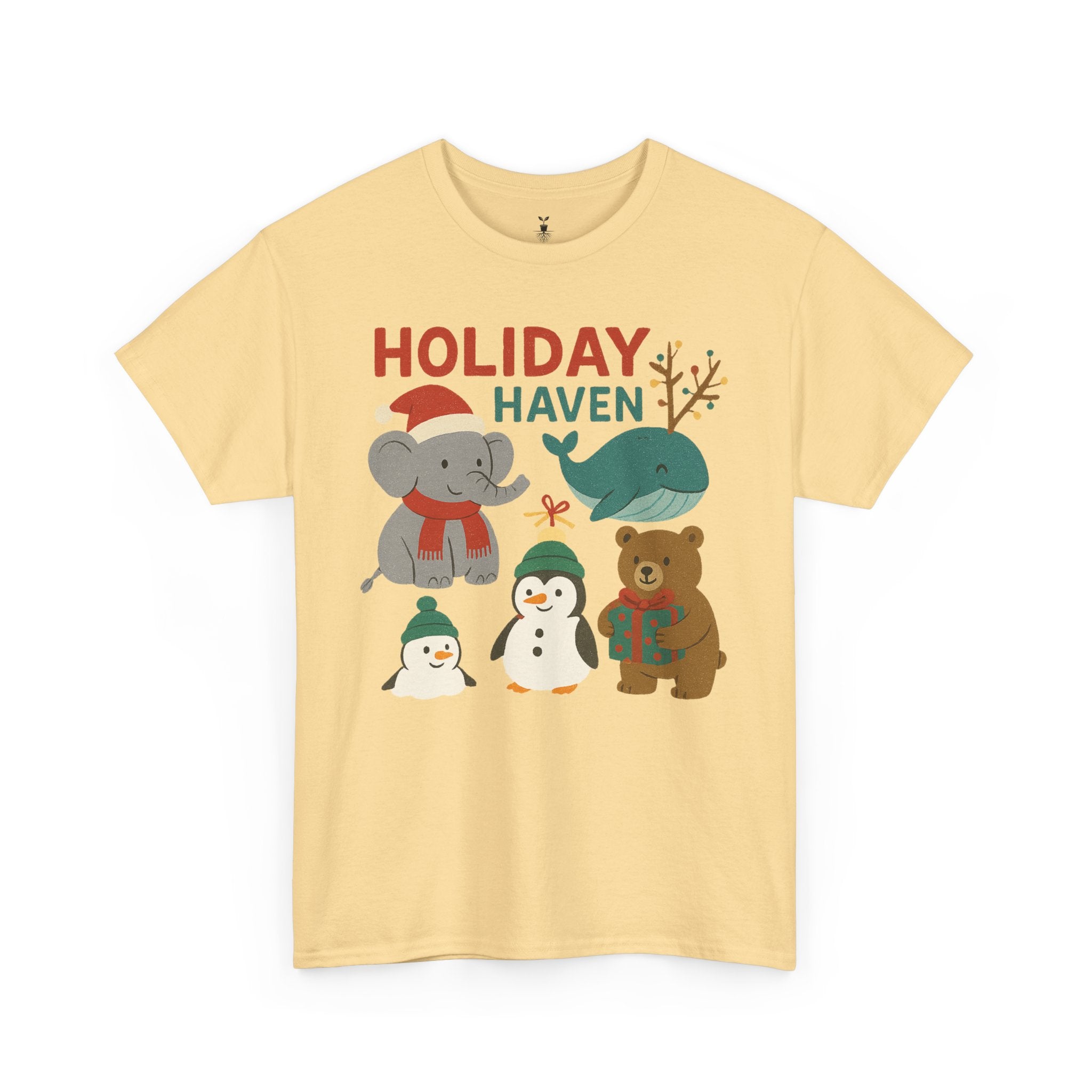 Holiday Haven Penguin Whale Elephant Bear T-Shirt