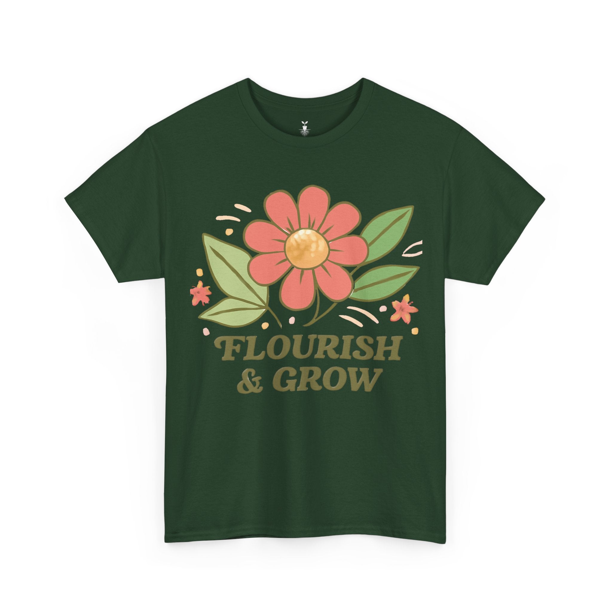 Artistic Boho Aesthetic Flourish and Grow T-Shirt