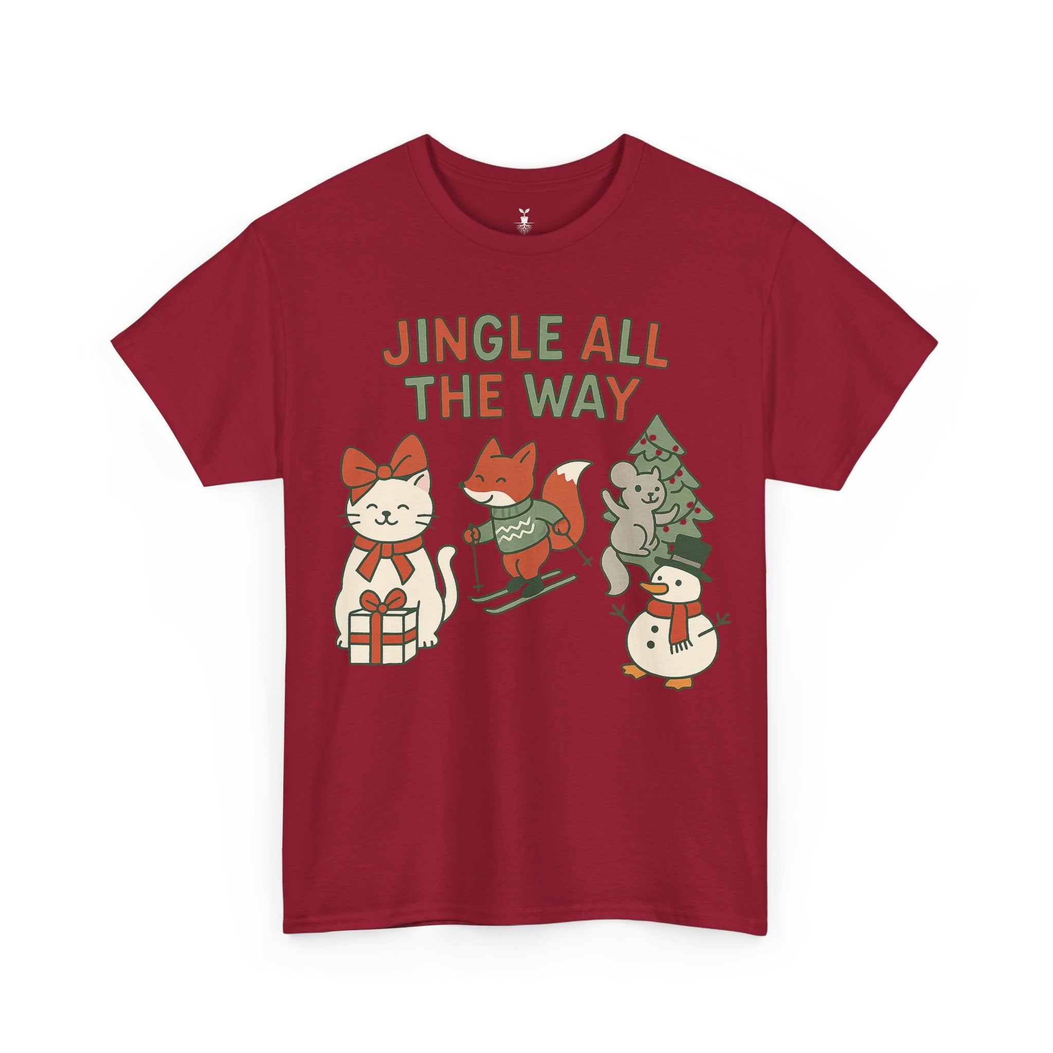Cute Animal Jingle All The Way T-Shirt
