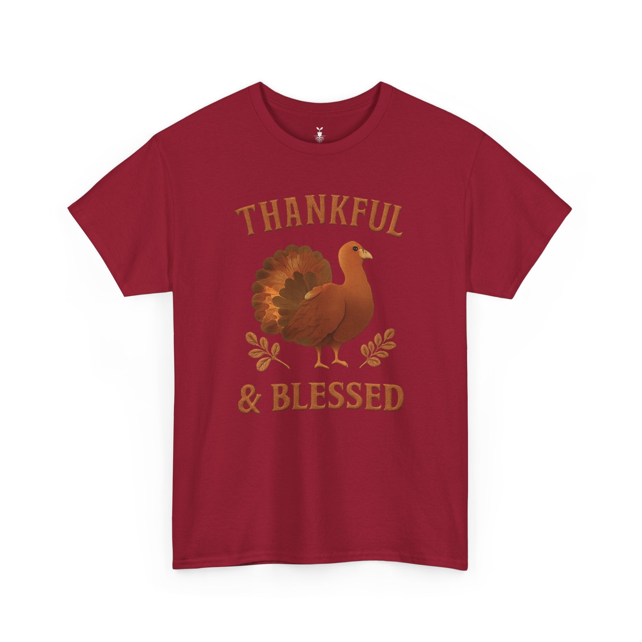 Fall Thankful and Blessed Turkey T-Shirt