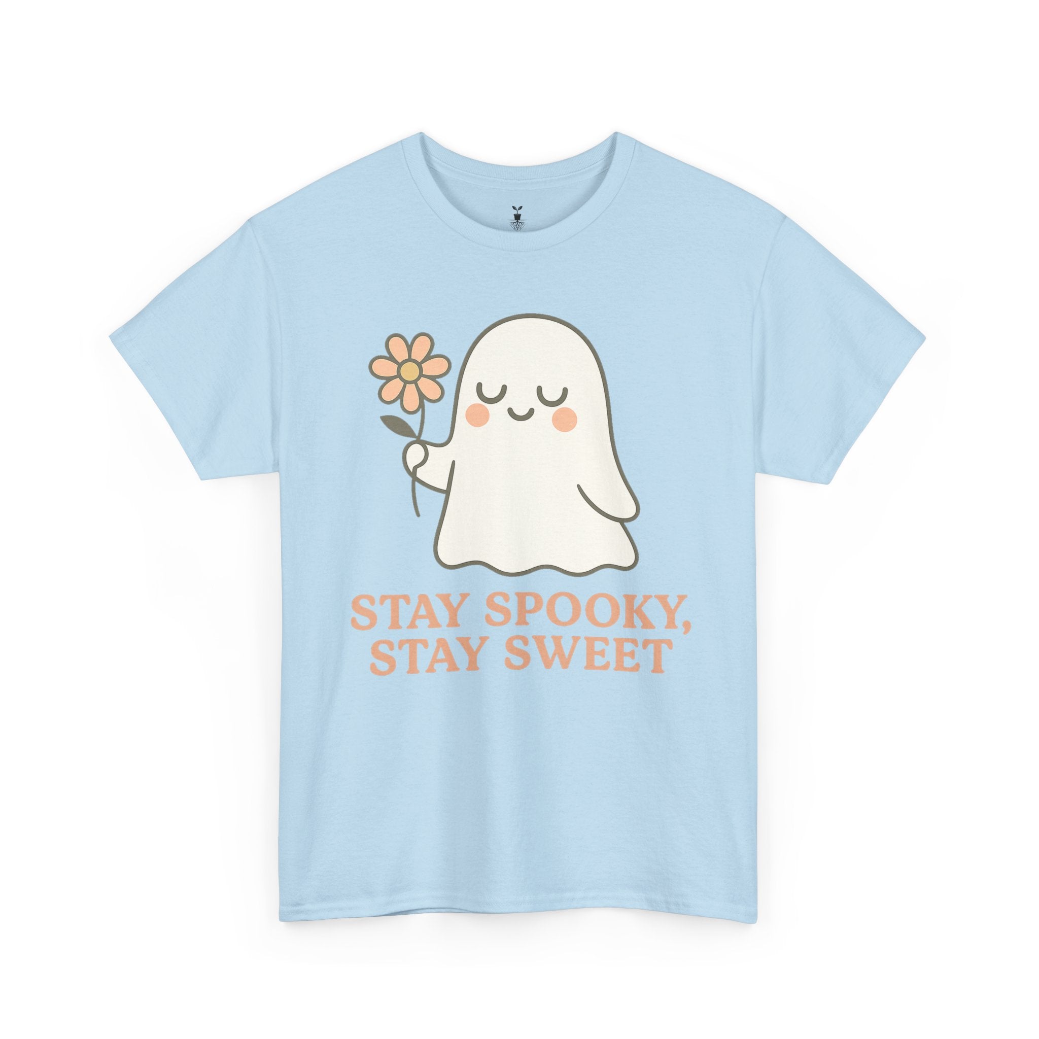 Cute Ghost with Flower Stay Spooky, Stay Sweet T-Shirt