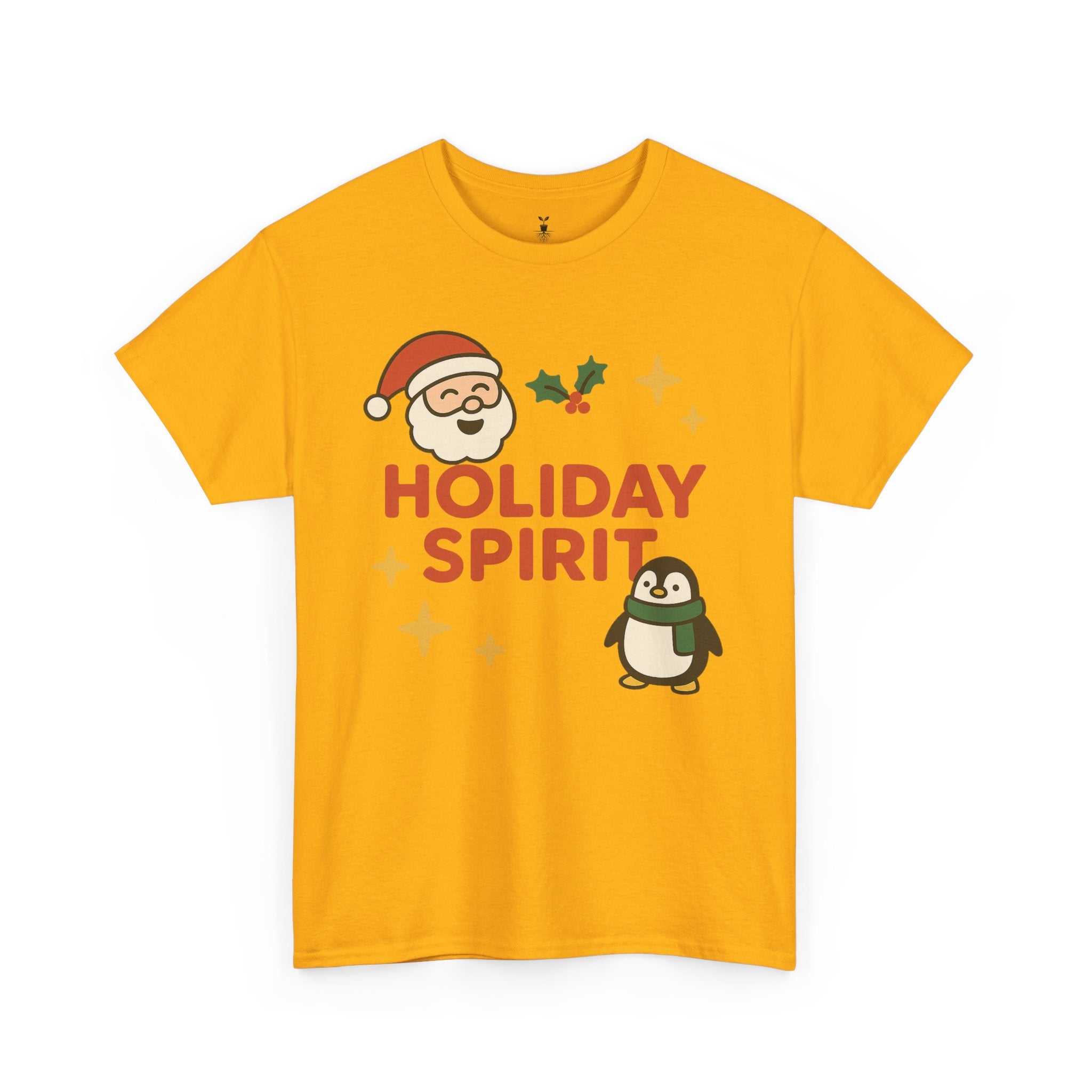 Santa Claus & Penguin Holiday Spirit T-Shirt