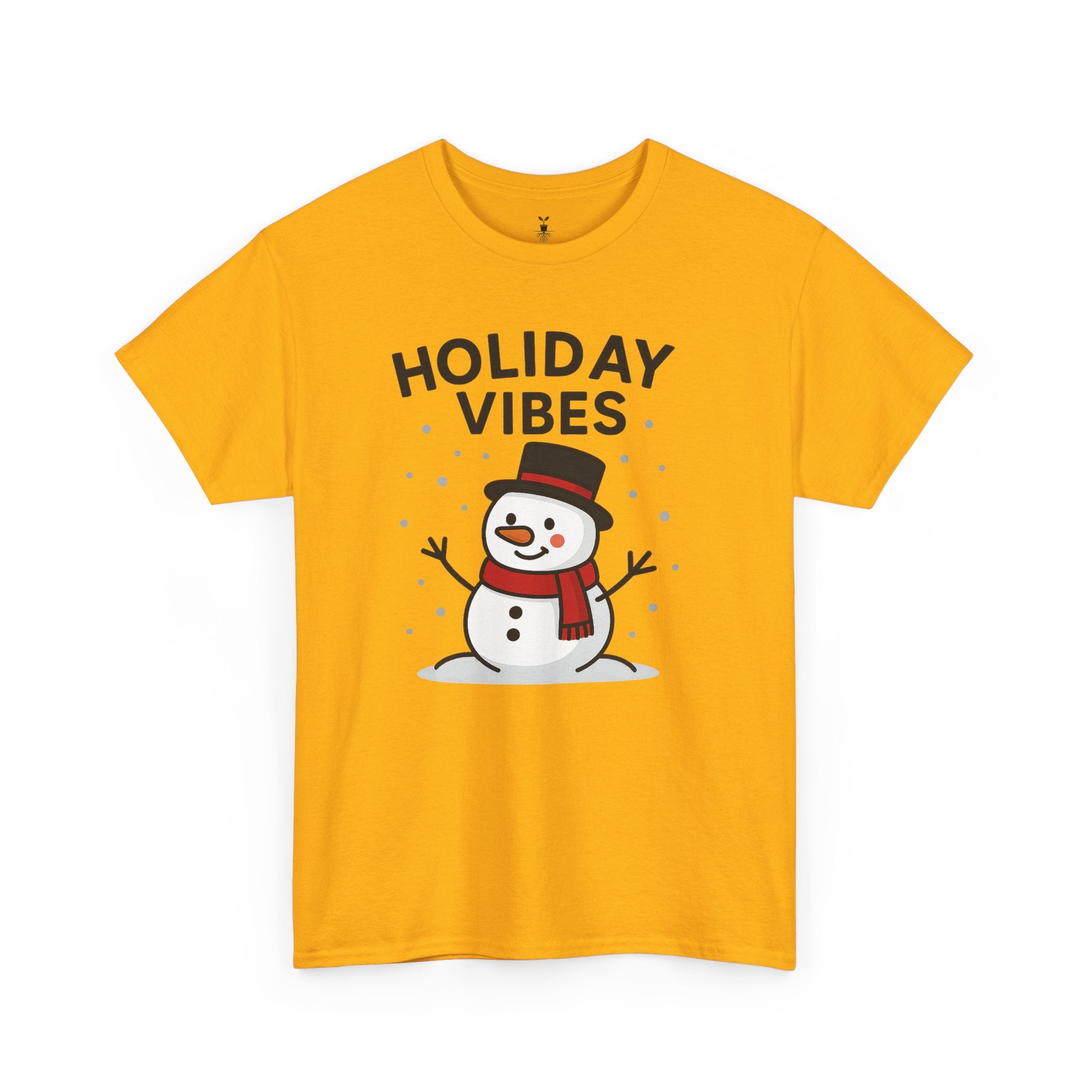 Holiday Vibes Snowman Christmas T-Shirt