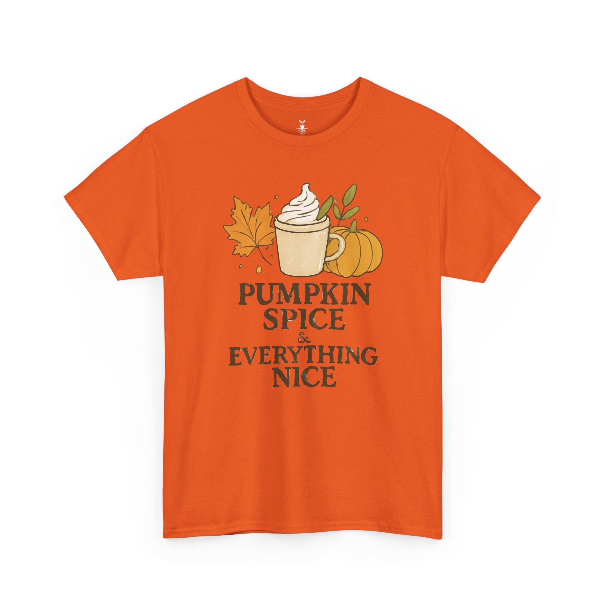 Seasonal Autumn Coffee Cup and Pumpkin Spice T-Shirt