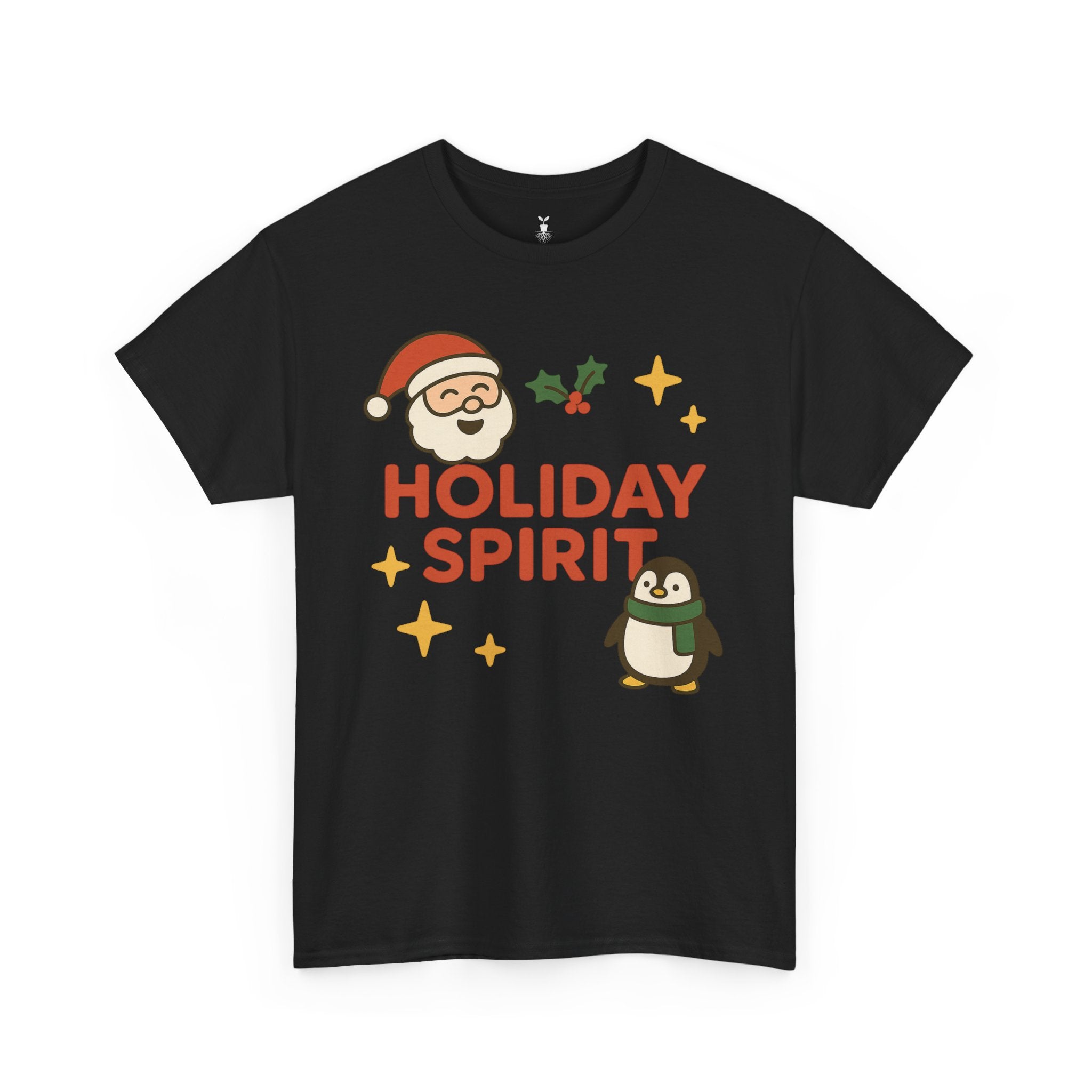 Santa Claus & Penguin Holiday Spirit T-Shirt