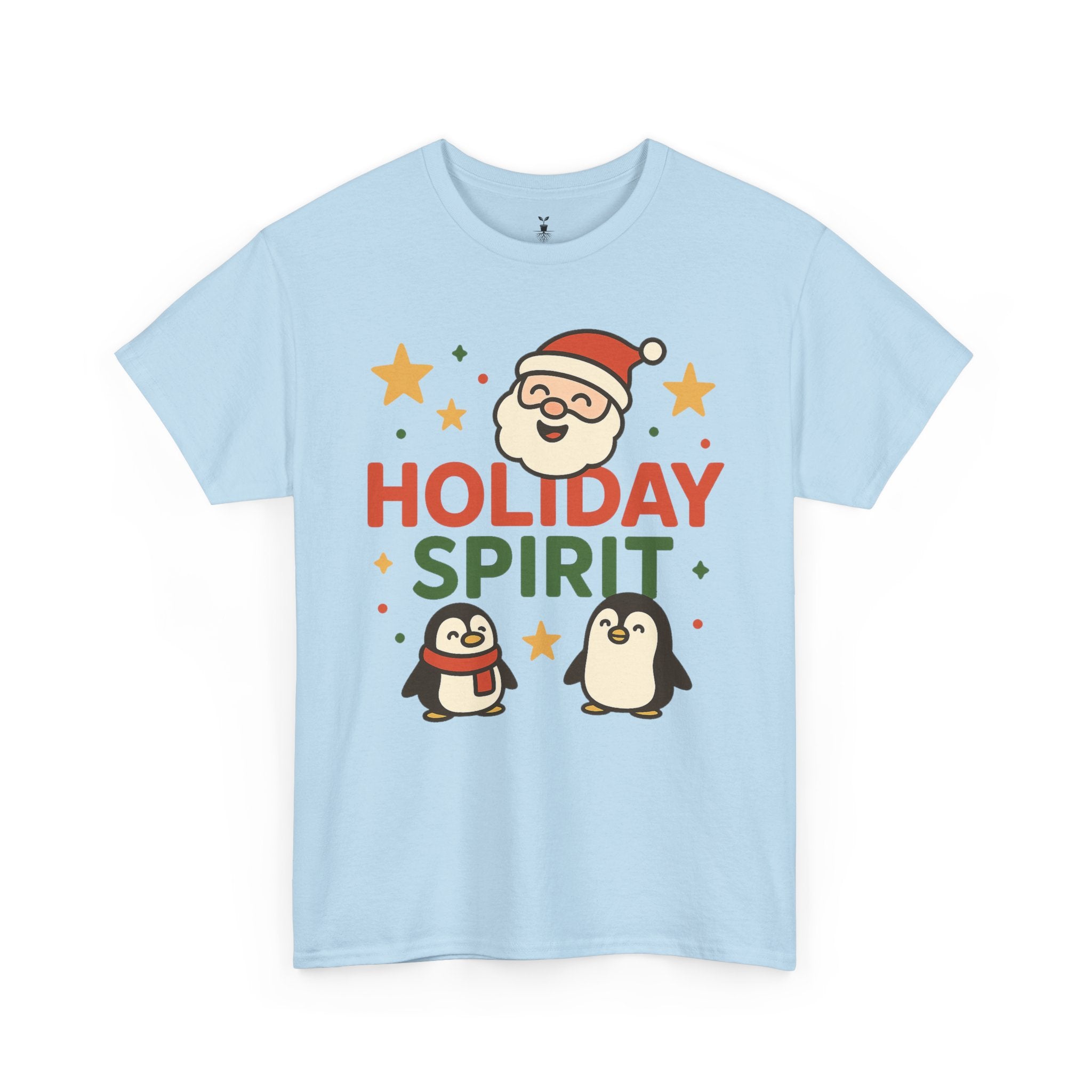 Santa and Penguins Holiday Spirit Christmas  T-Shirt