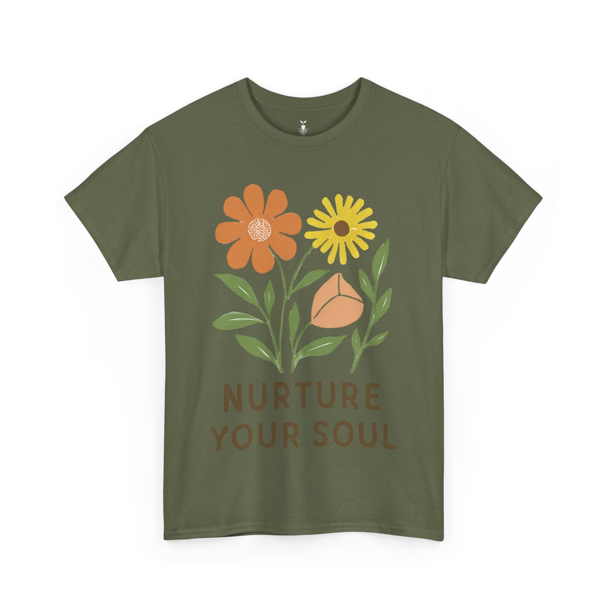 Boho Floral Nurture Your Soul T-Shirt