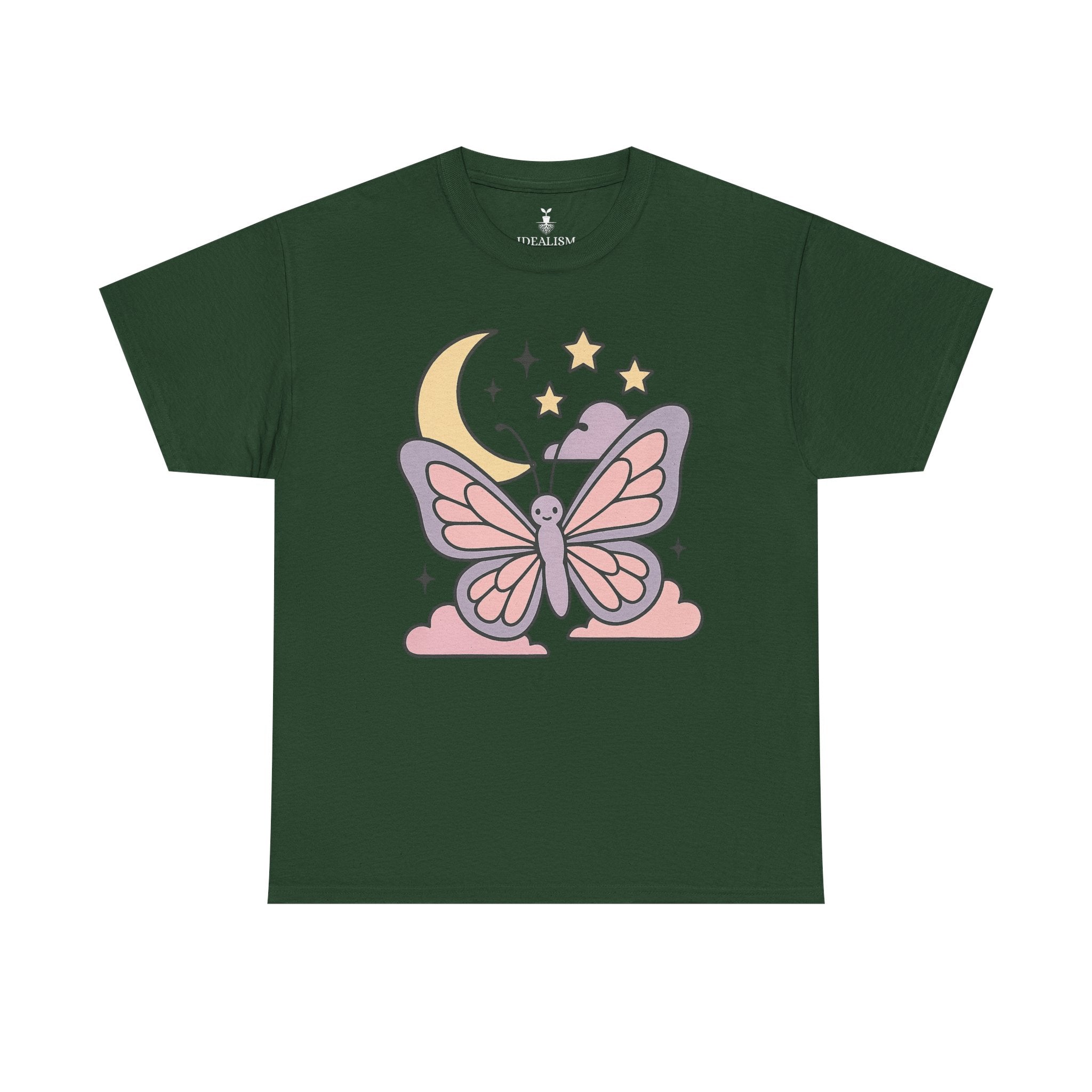 Aesthetic Boho Butterfly Moon T-Shirt