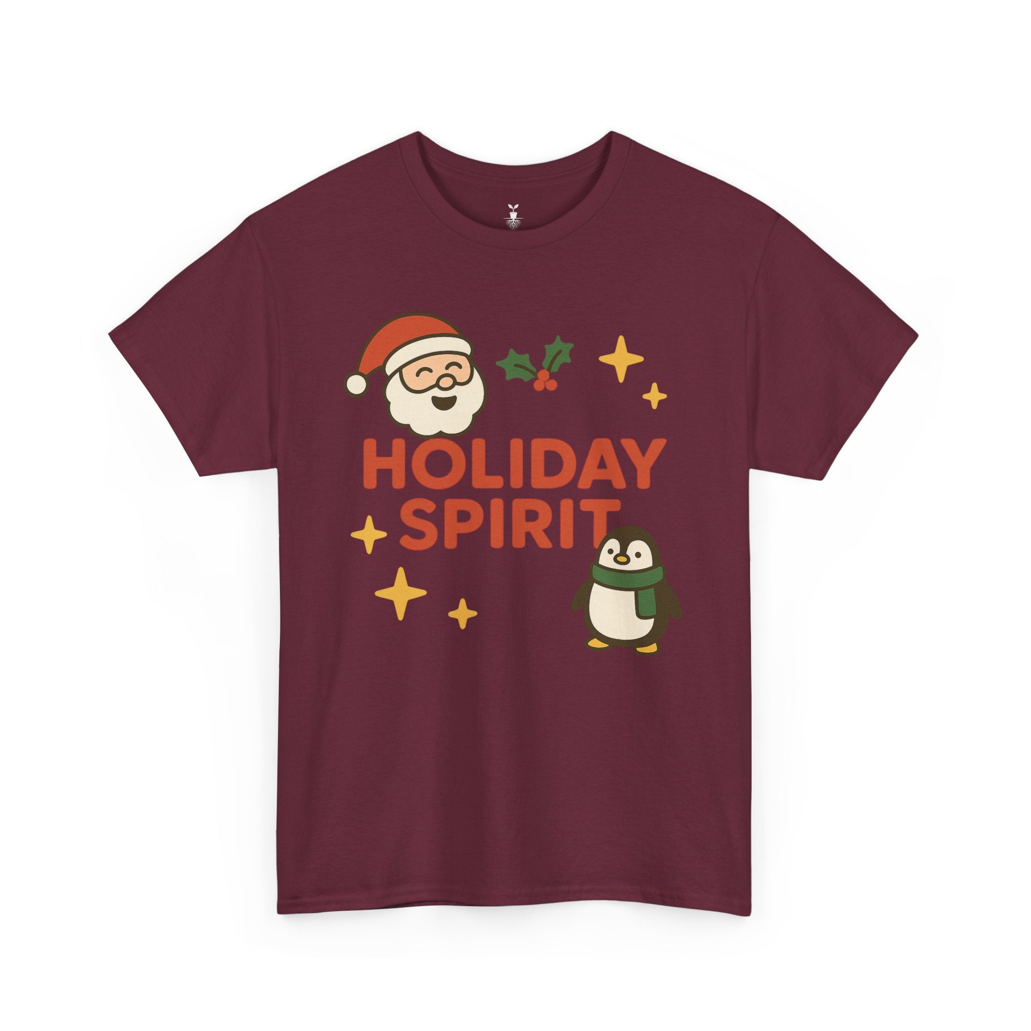 Santa Claus & Penguin Holiday Spirit T-Shirt