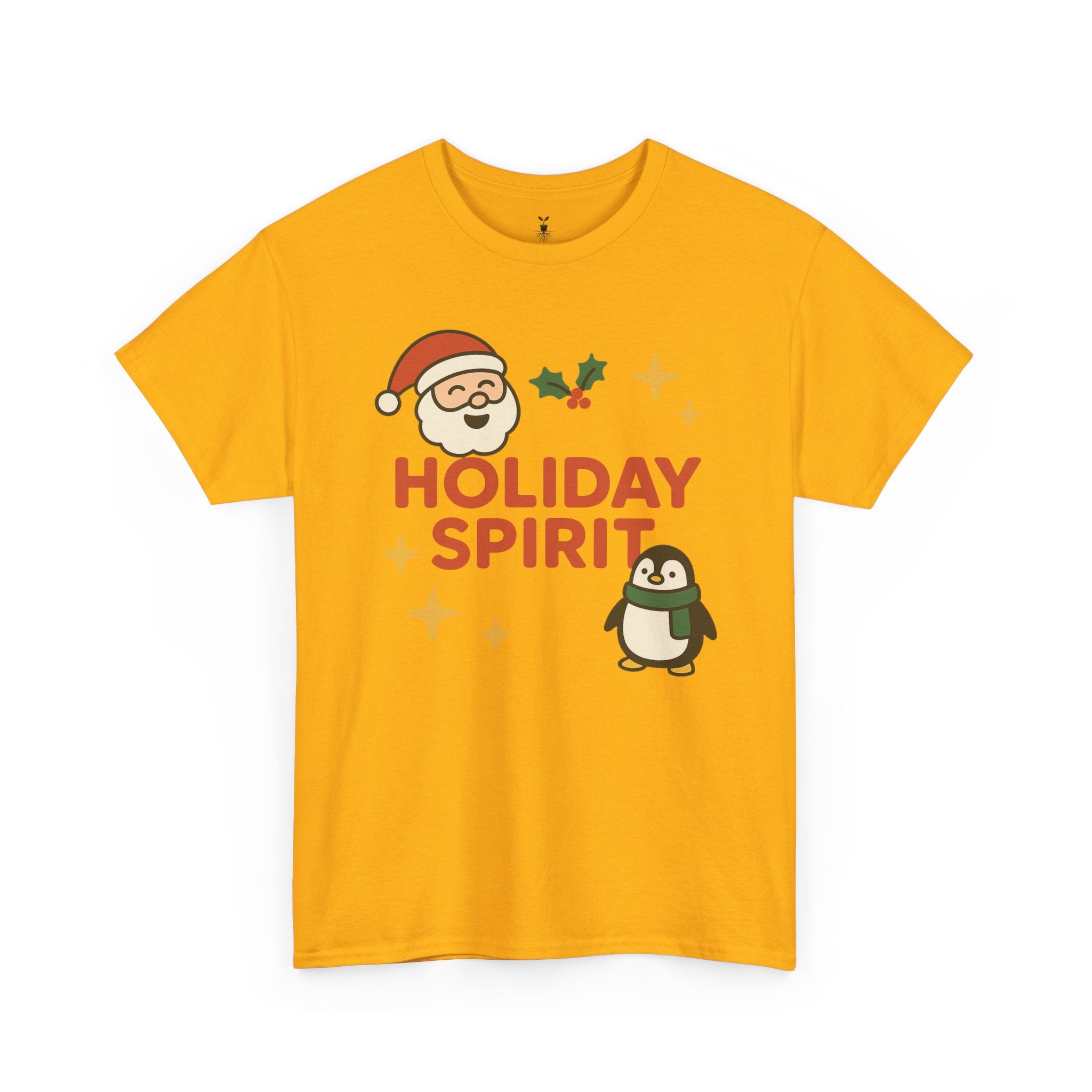 Santa Claus & Penguin Holiday Spirit T-Shirt