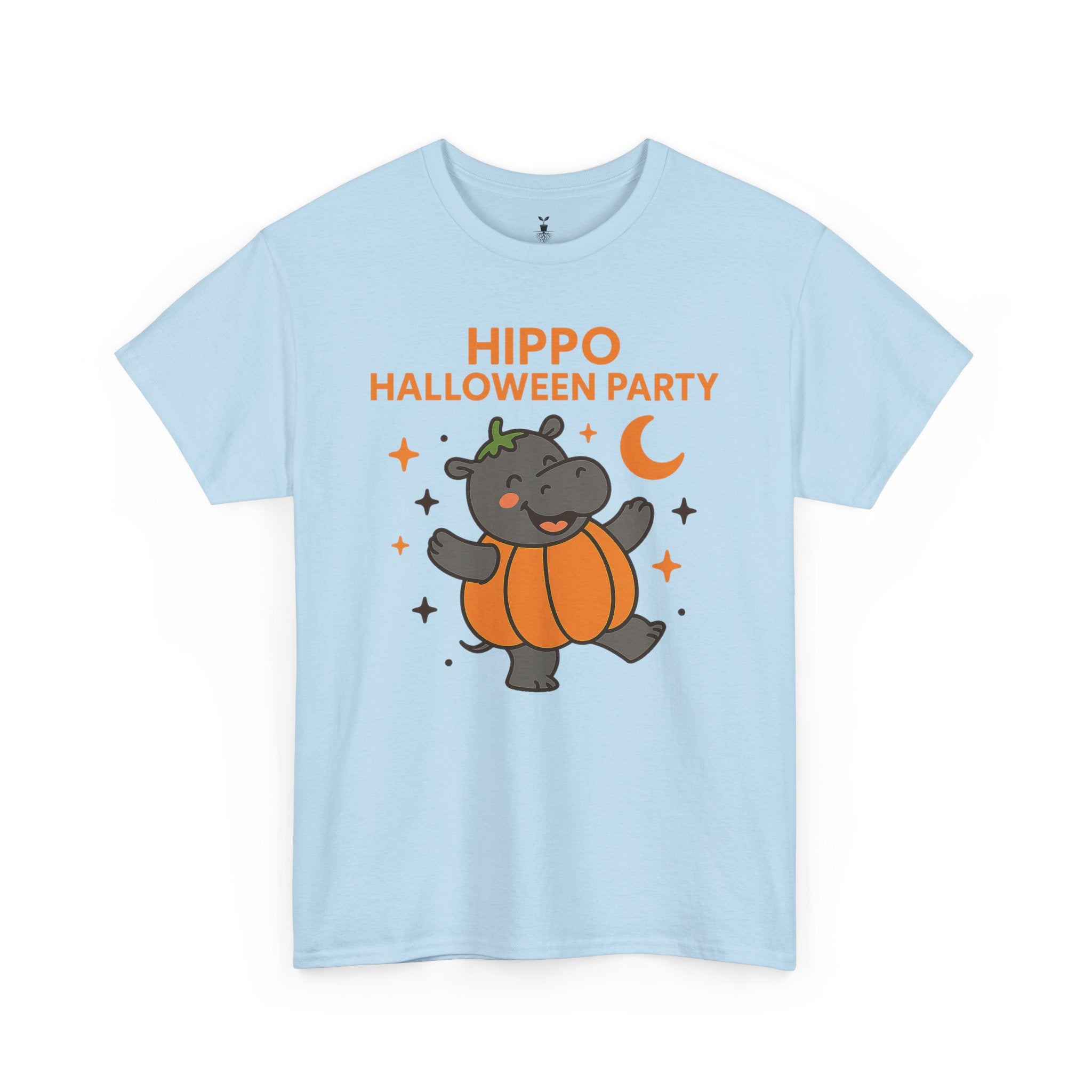 Hippo Pumpkin Halloween Party T-Shirt