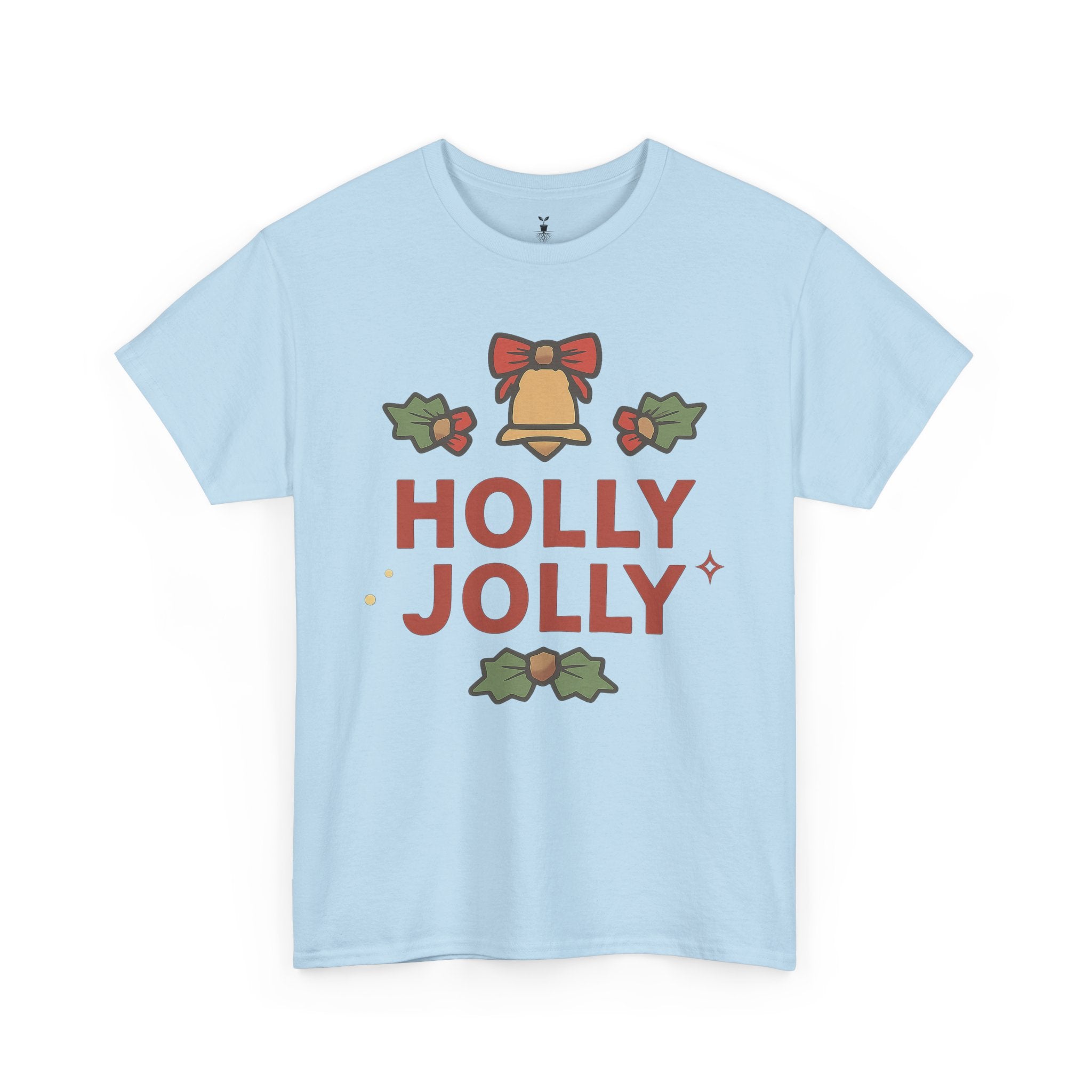 Christmas Bell, Bows, and Festive Holly Jolly Holiday T-Shirt