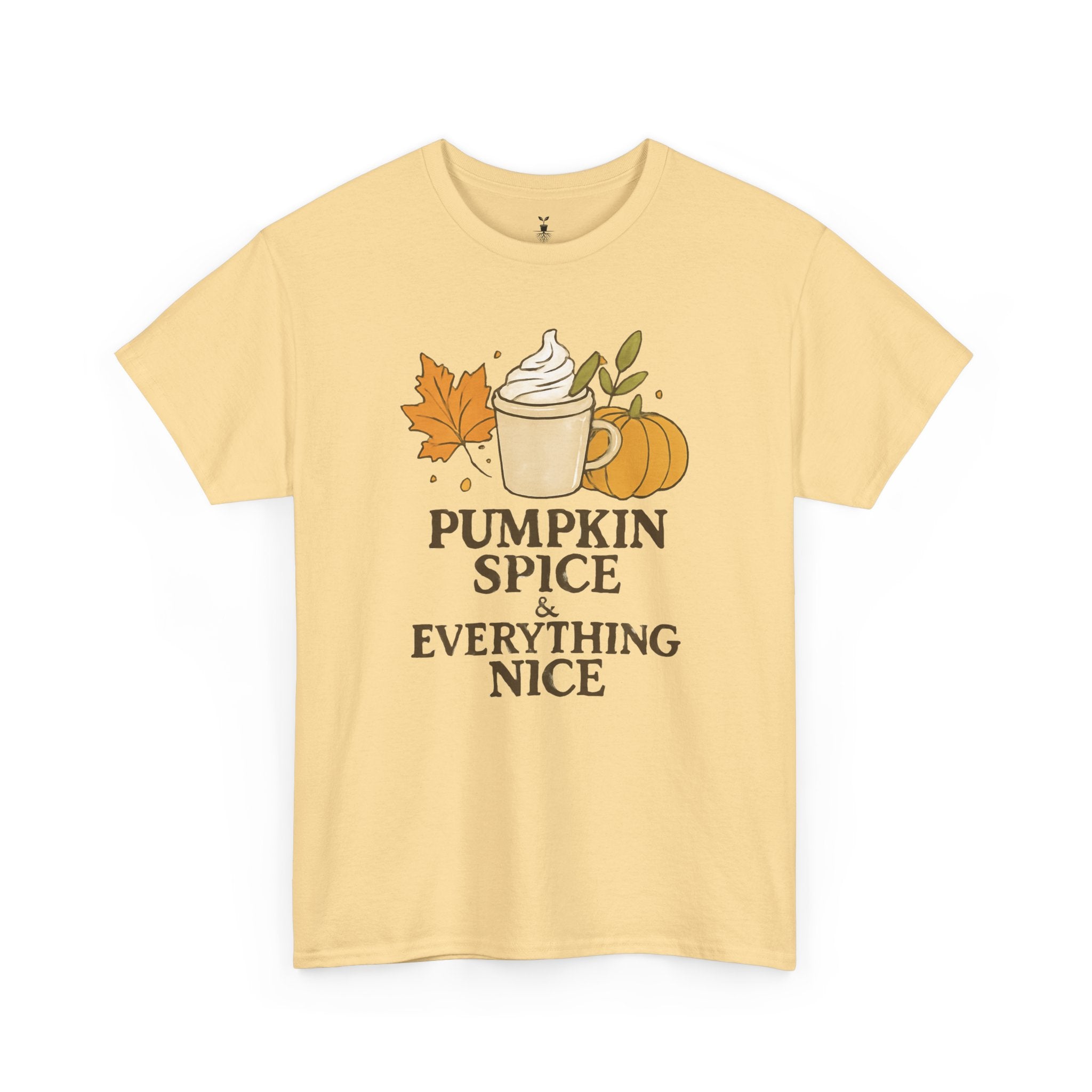Seasonal Autumn Coffee Cup and Pumpkin Spice T-Shirt