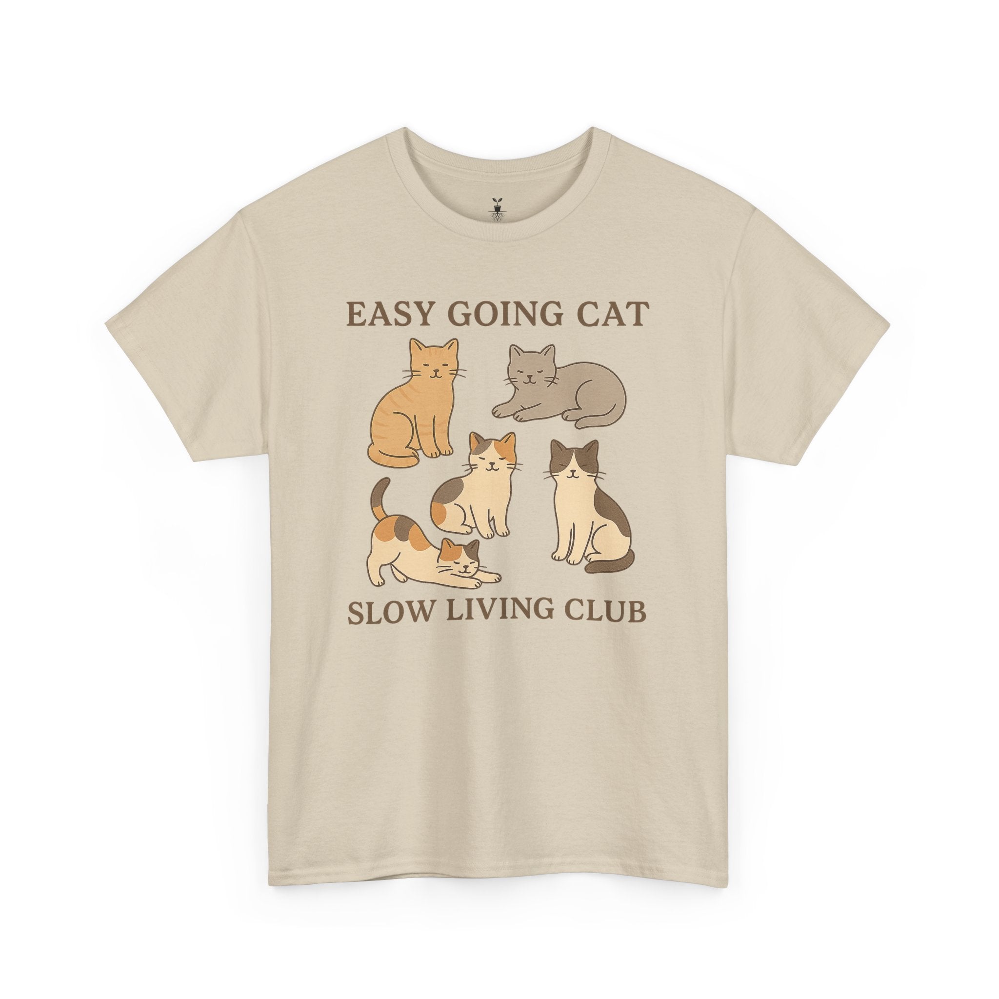 Easy Going Cat: Cute Aesthetic Cat T-Shirt
