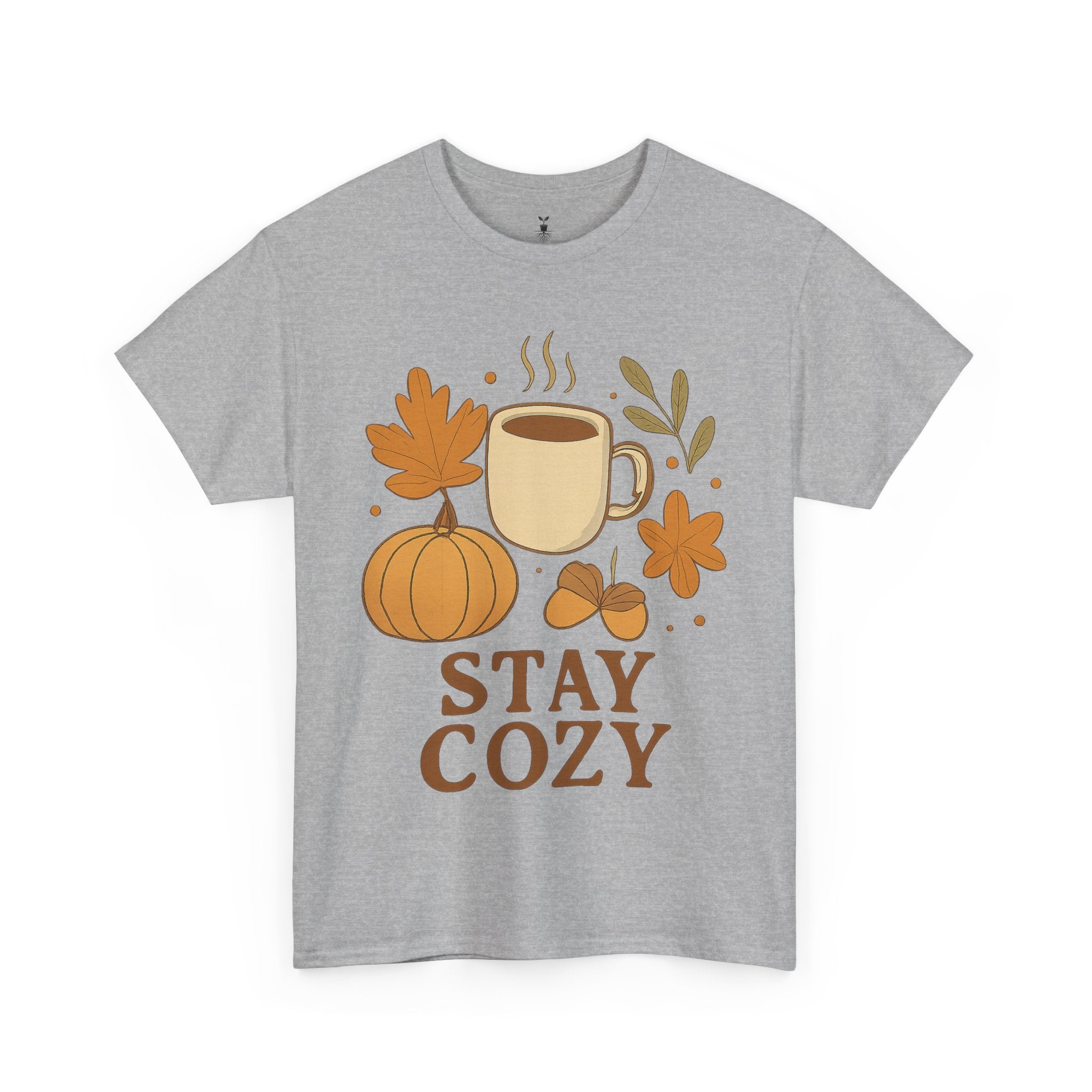 Coffee Mug Pumpkin Leaves and Acorns Autumn Stay Cozy T-Shirt